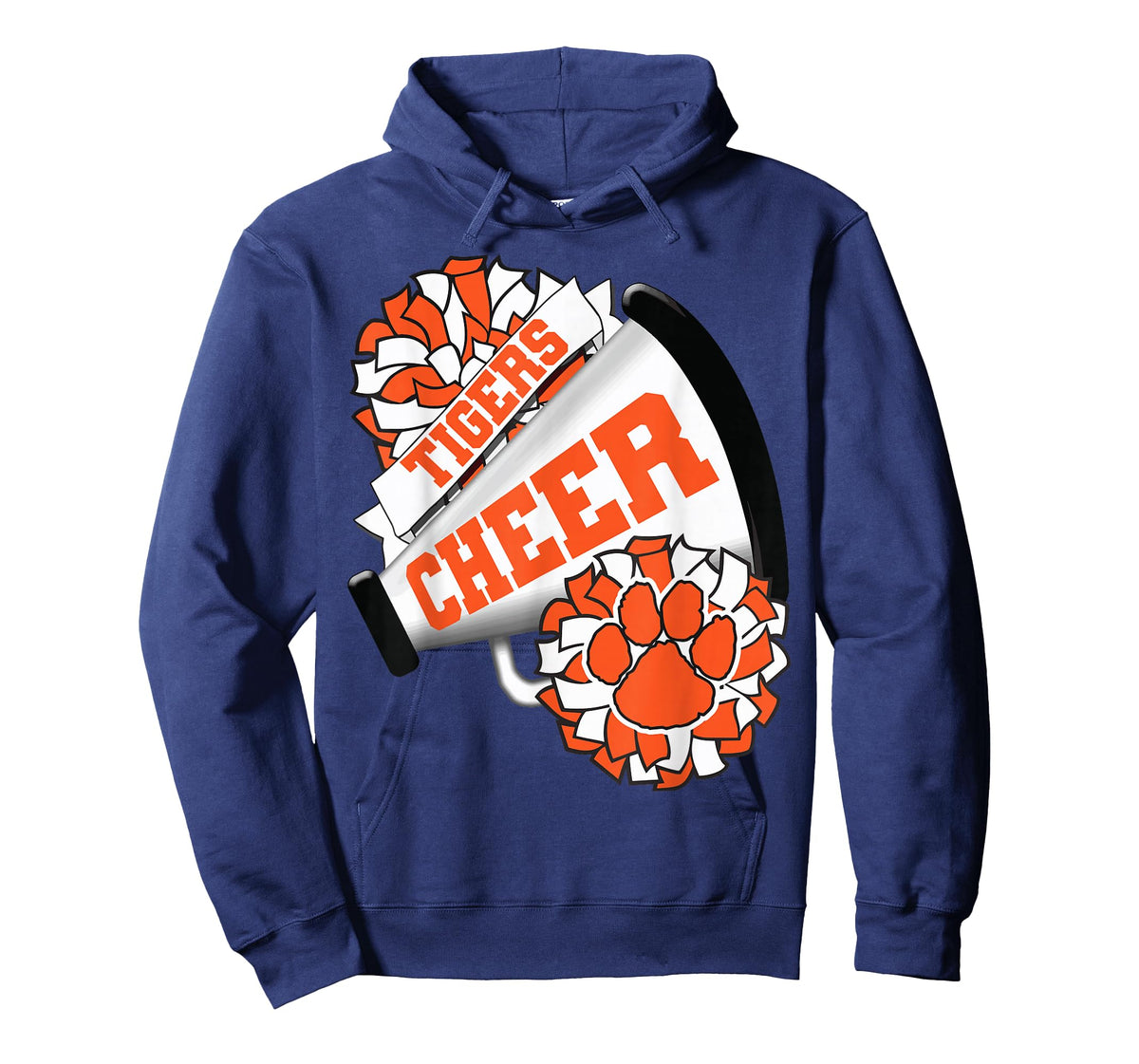 Tigers Cheerleading Back to School Cheer Team Spirit Orange T-Shirt