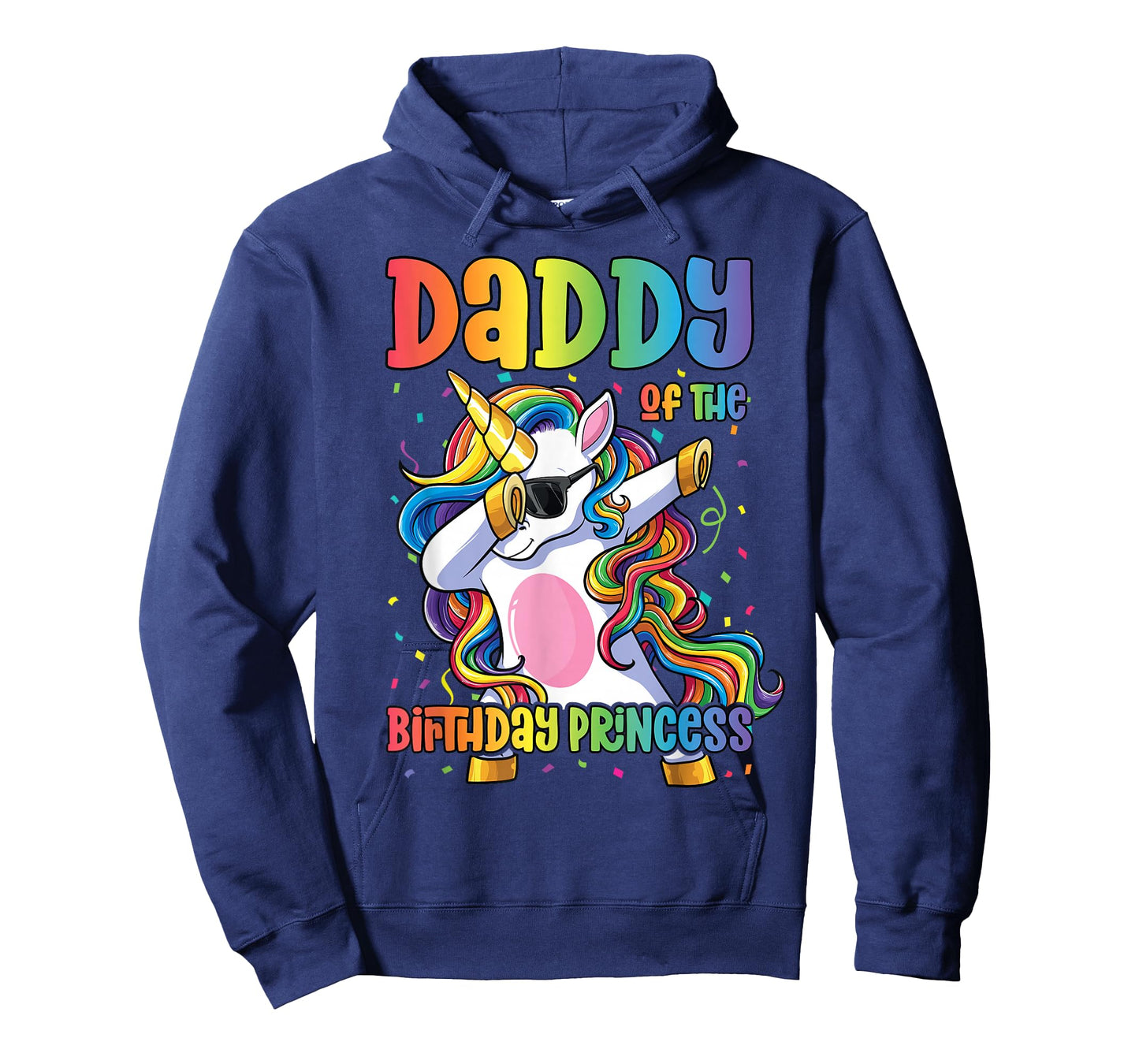 Daddy of The Birthday Princess Girl Dabbing Unicorn Dad T-Shirt