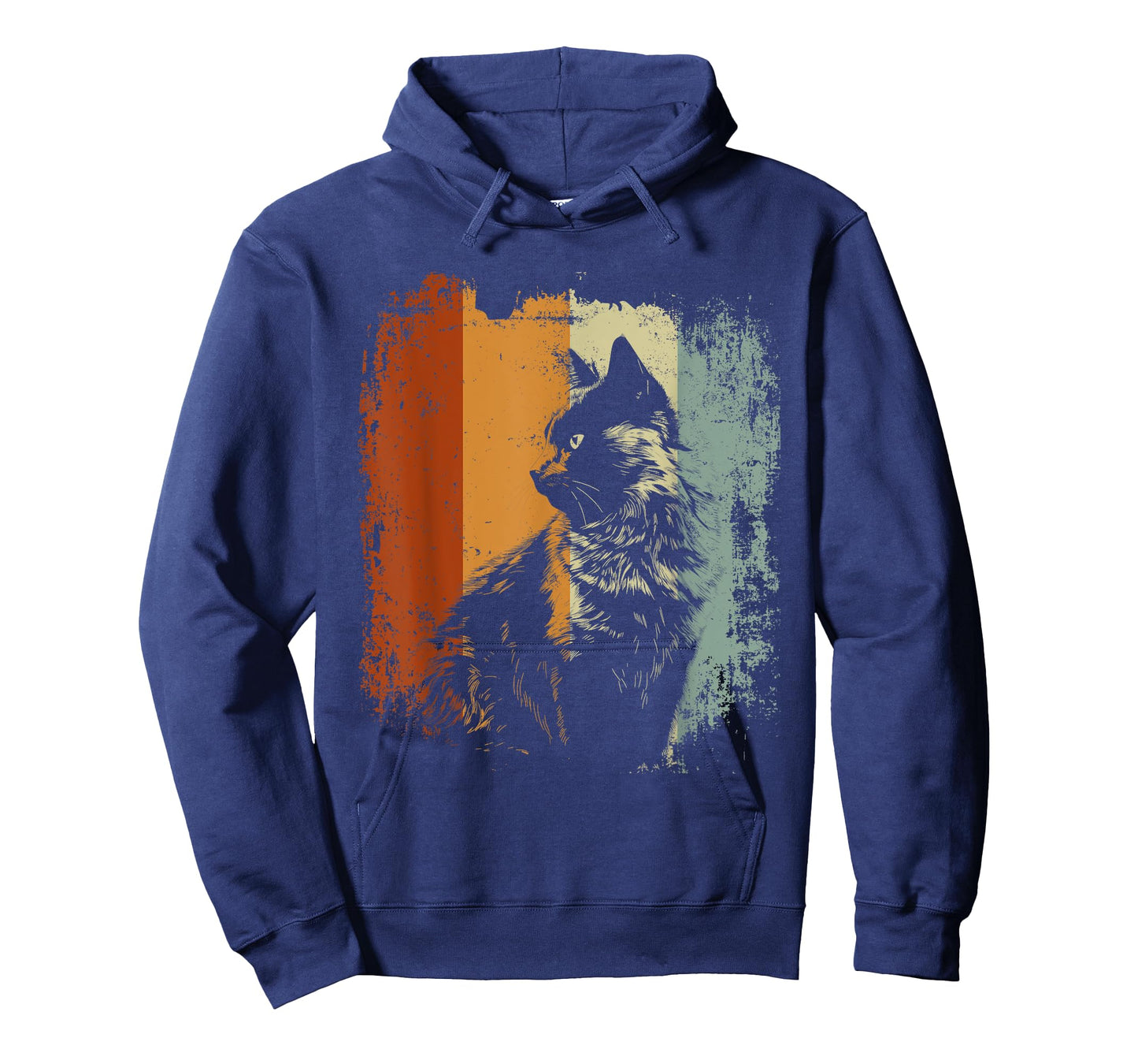 Nebelung Cat Retro Style T-Shirt