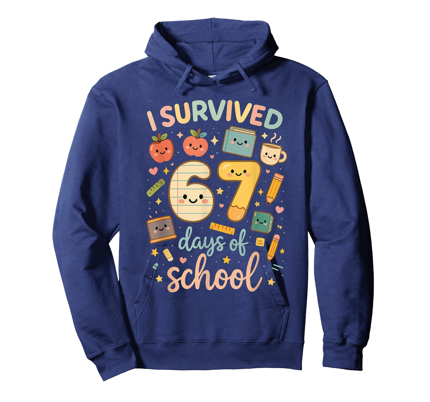 I Survived 67 Days of School | Funny Teacher & Student Meme T-Shirt
