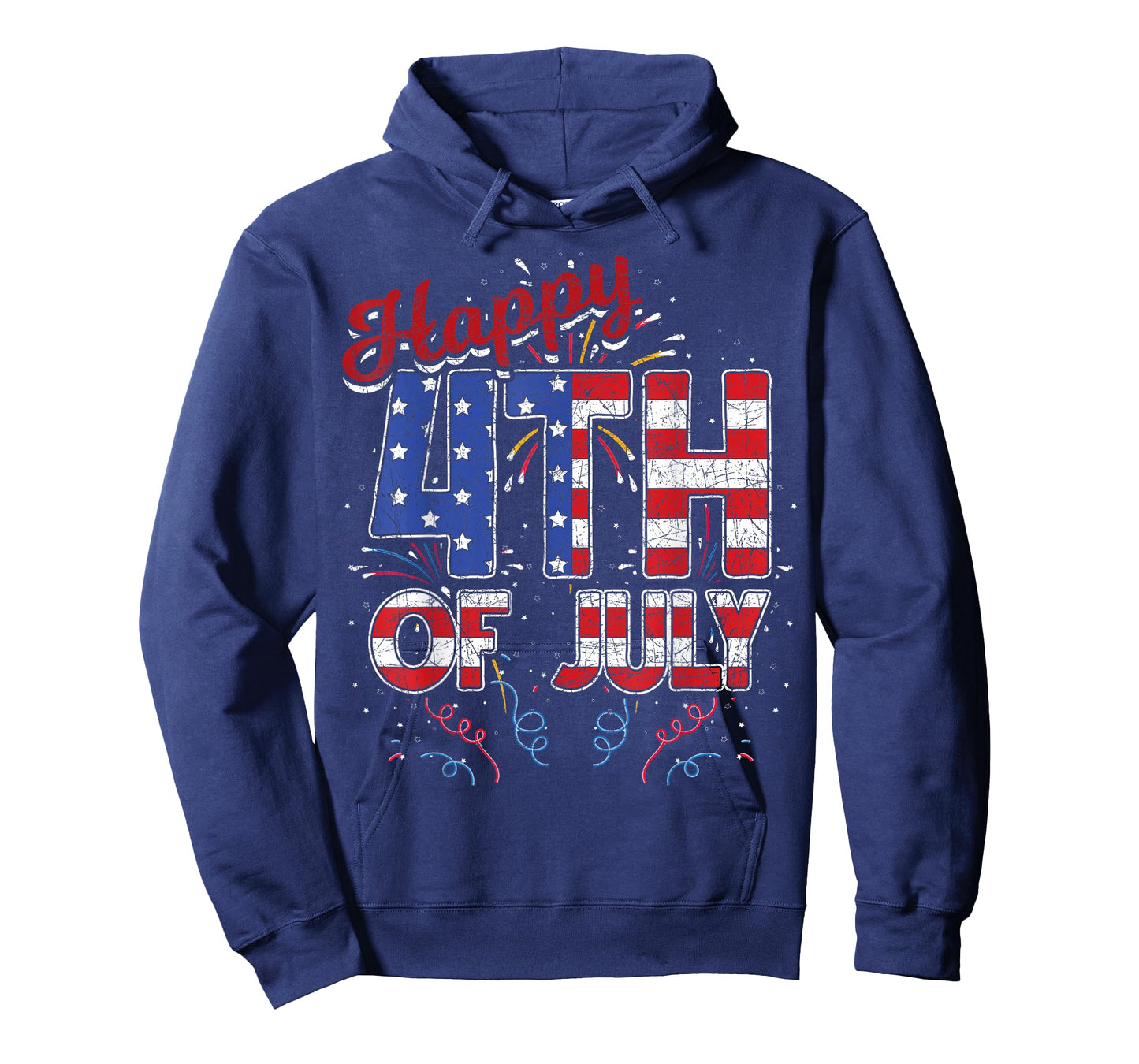 Fireworks Happy 4th of July US Flag American 4th of July T-Shirt