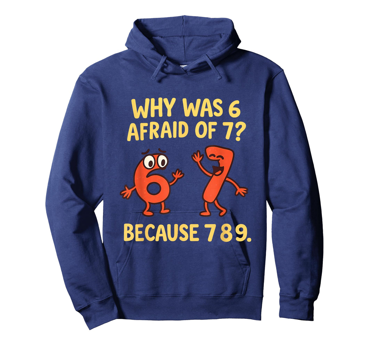 Funny STEM Math Joke Why was 6 Afraid of 7 T-Shirt