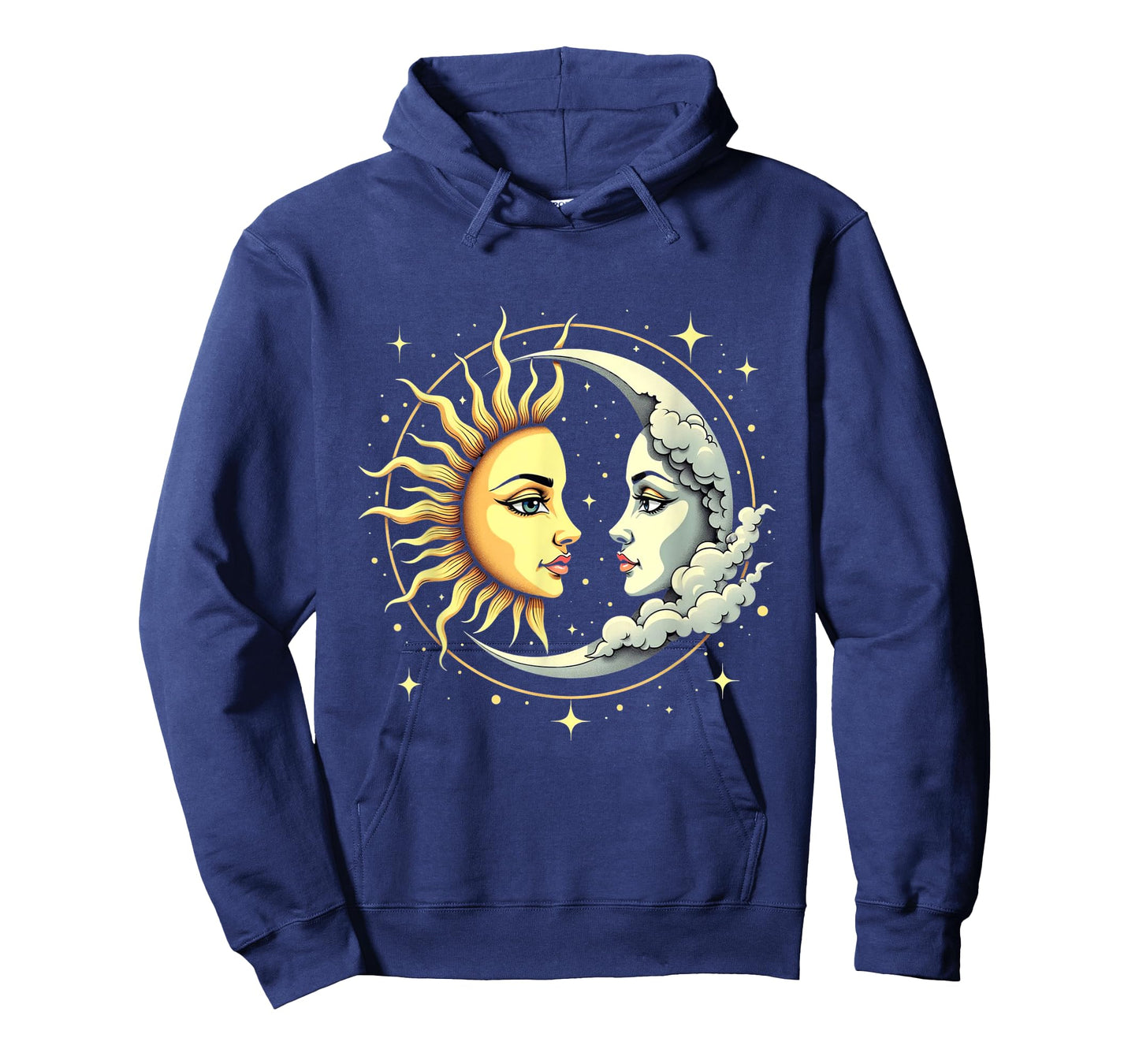 Boho Celestial Solar Sun Luna Astrology Moon Academia Woman T-Shirt