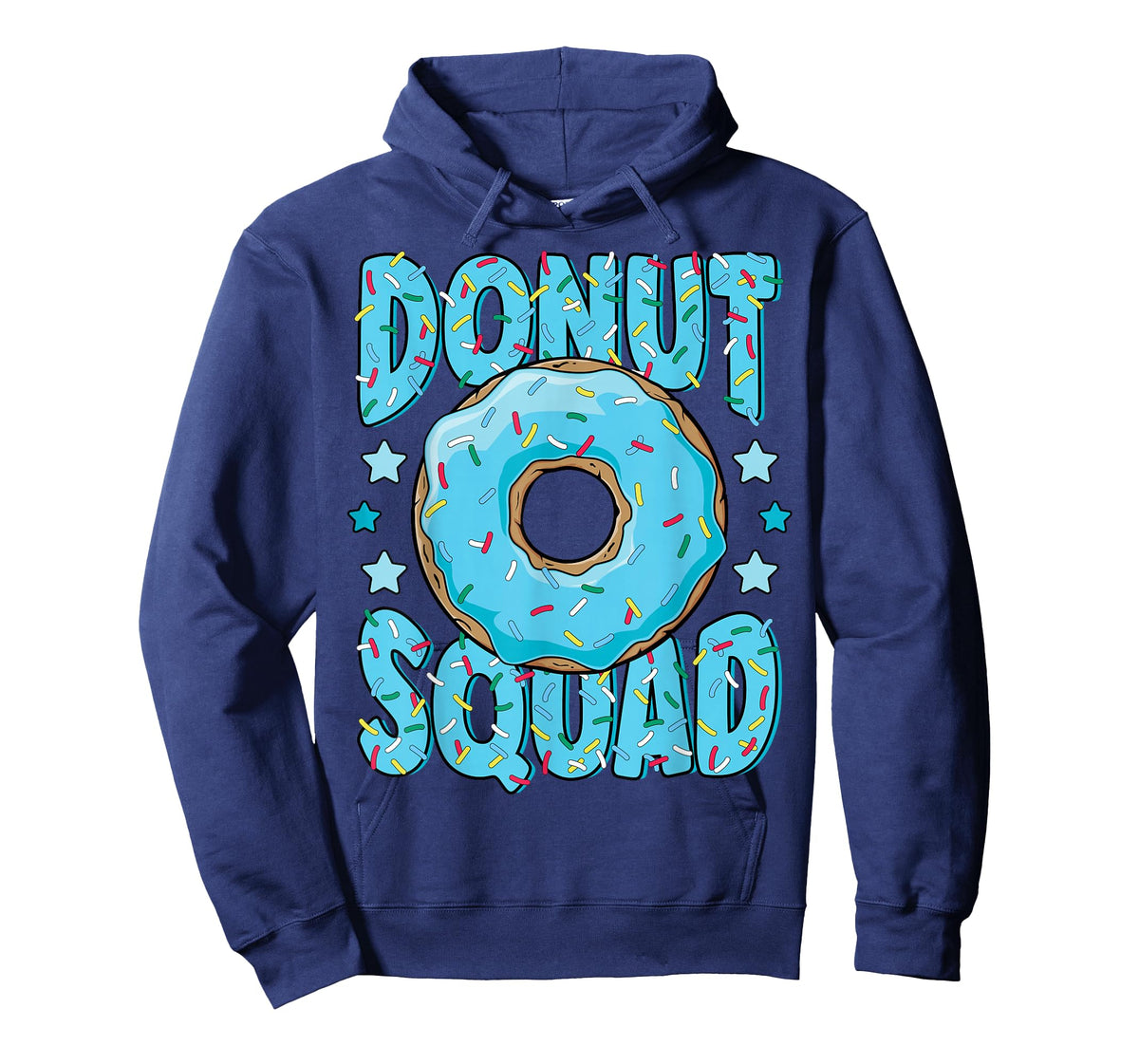 Blue Donut Squad Sprinkles Donut Lover Matching Donut Party T-Shirt