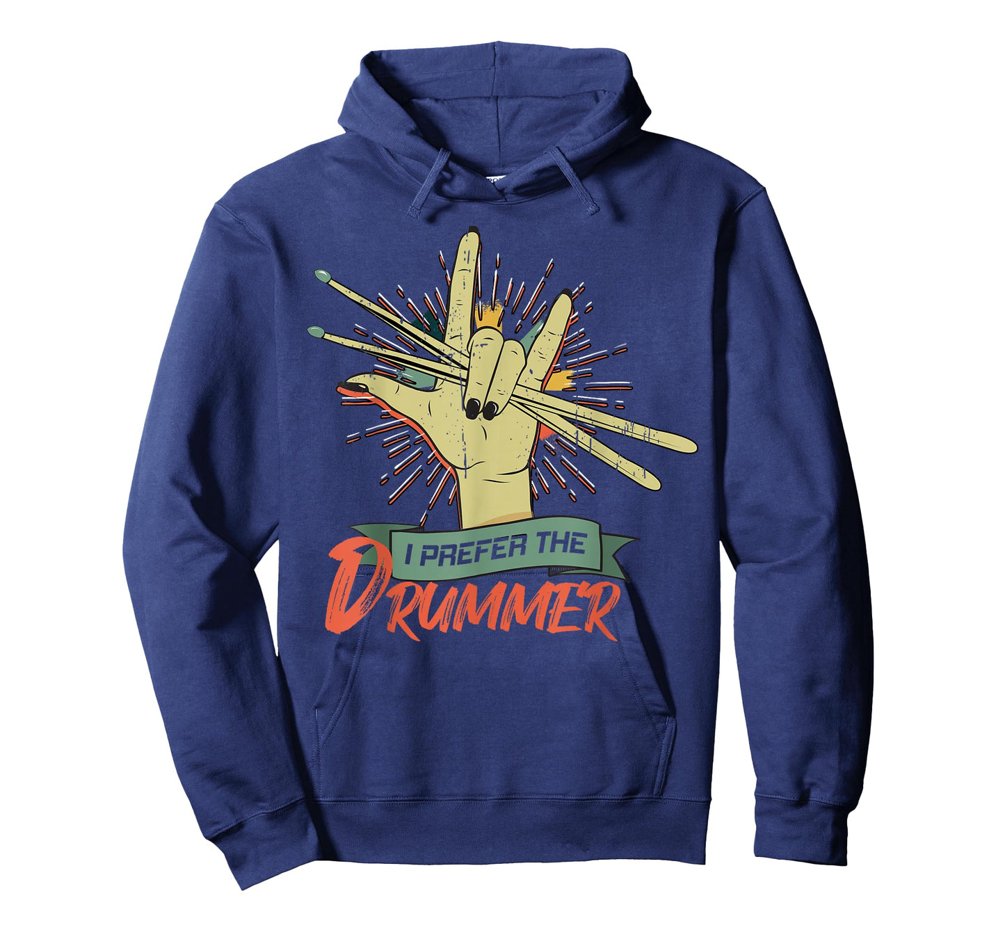 I Prefer The Drummer Drumming Drum Rock Band T-Shirt