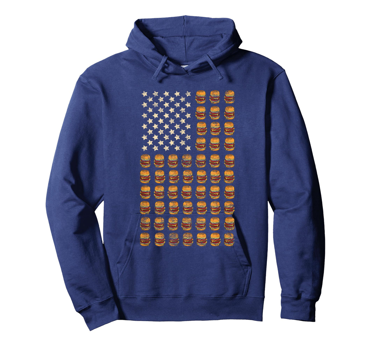 Cheeseburger Patriotic USA American Flag National Burger Day T-Shirt