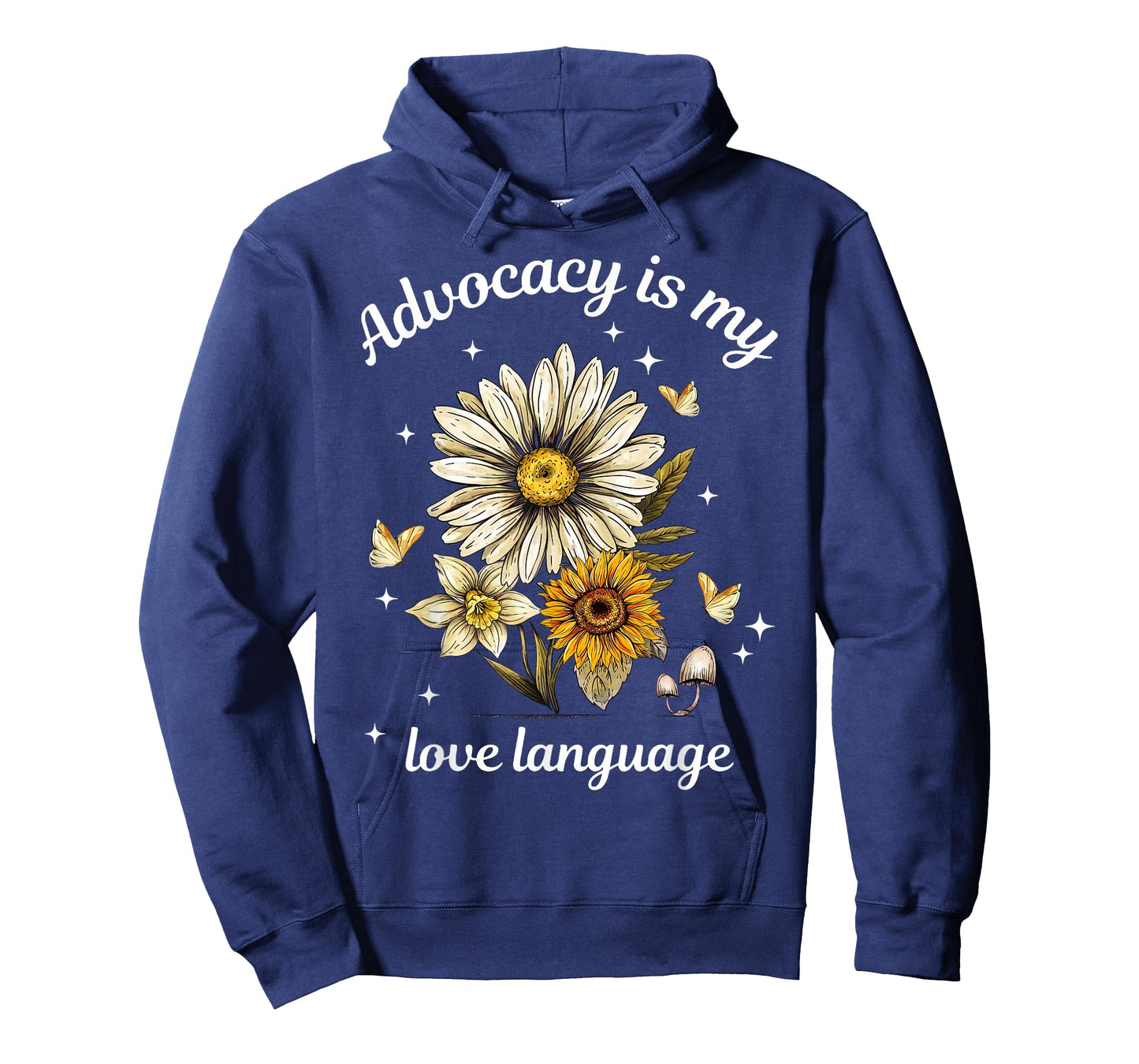 Advocacy Is My Love Language Retro Flowers Social Worker T-Shirt
