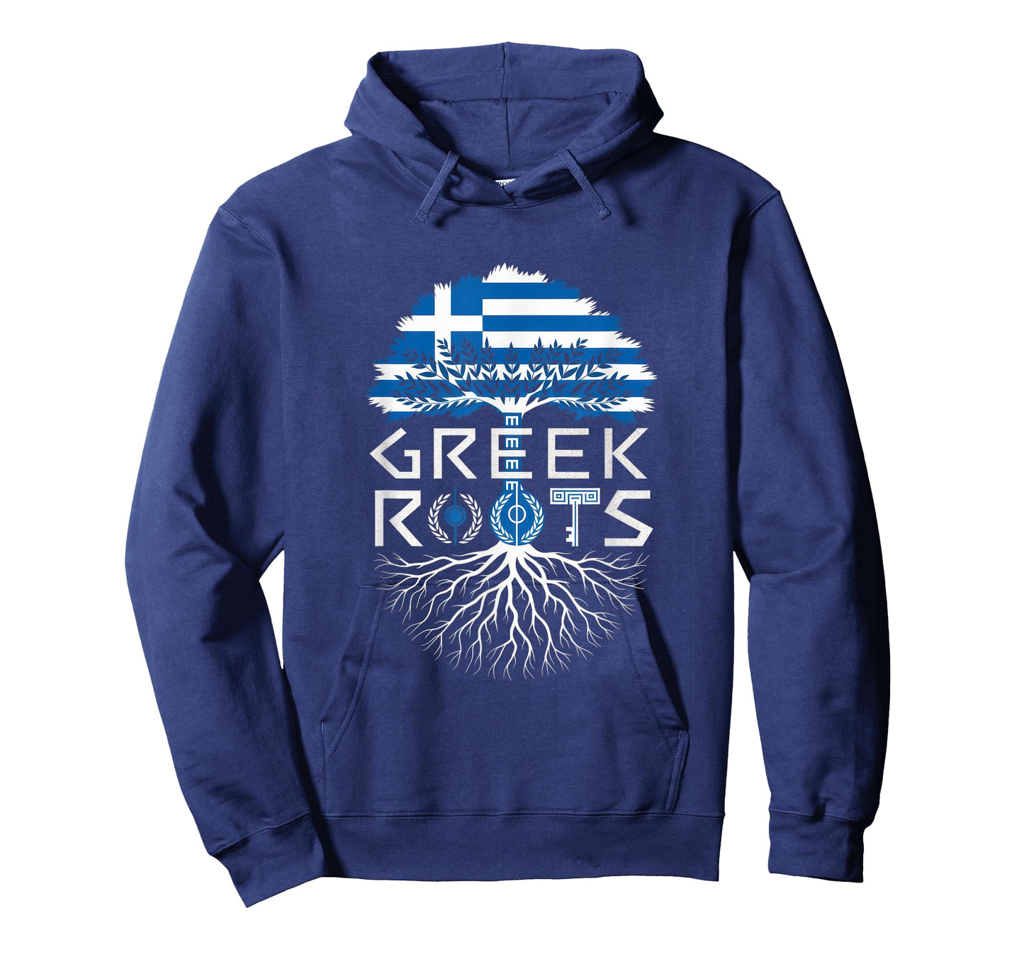 Greek Roots - Greece Flag Colors Family Tree Souvenir T-Shirt