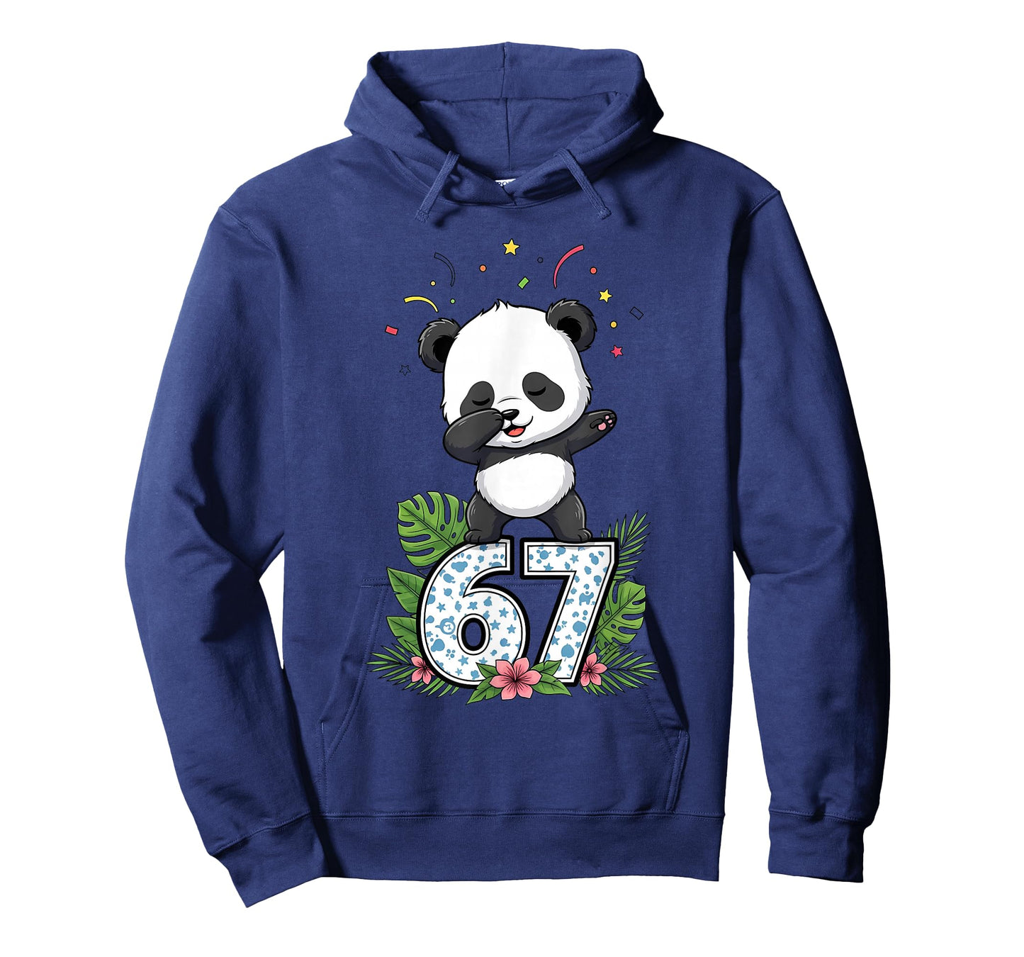 Six Seven Meme Dabbing Baby Panda 67 Funny Gen Z Apha T-Shirt