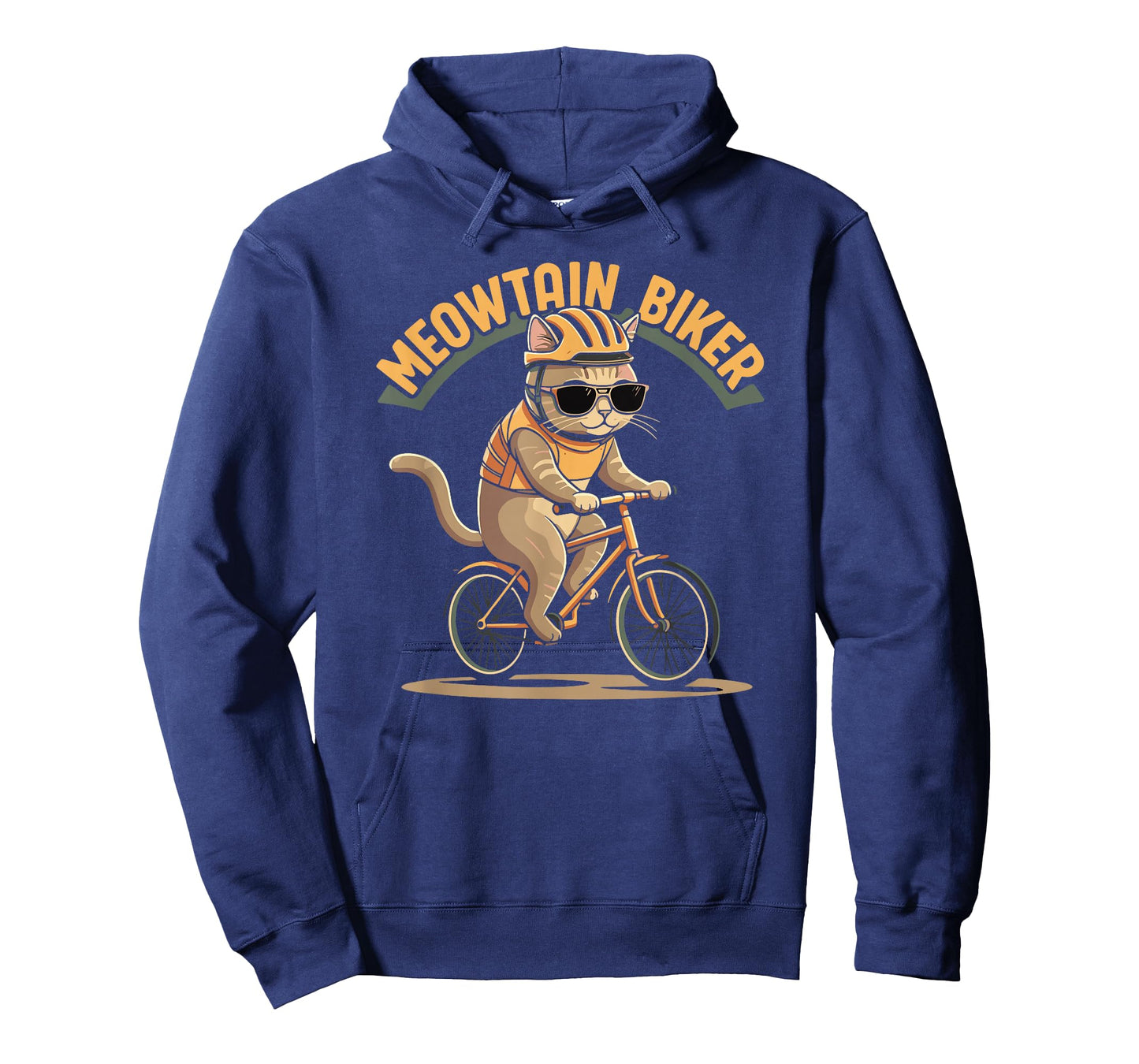 Meowtain Biker Cat MTB Funny Mountain Bike Rider Cyclist T-Shirt