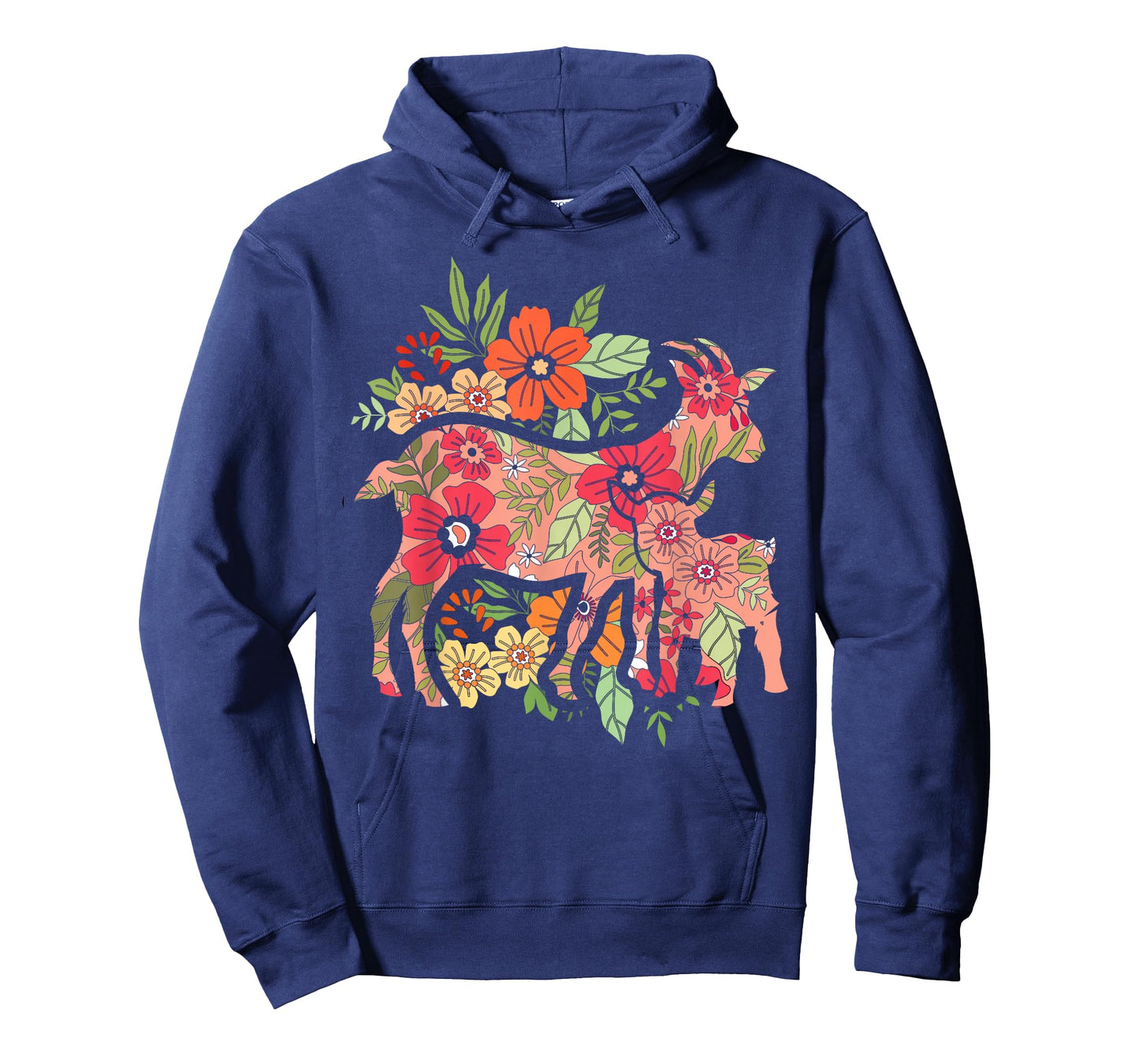 Agriculture Farm Animal Flowers Vintage Goat T-Shirt