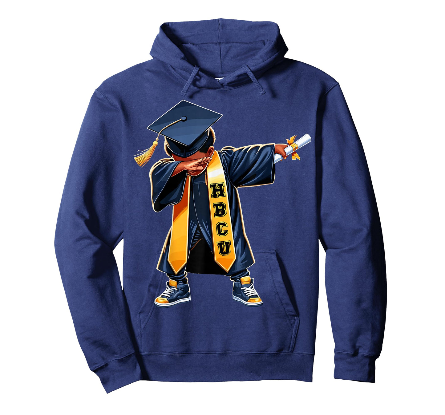 Kids HBCU Funny Boys Grad Dabbing Graduation T-Shirt