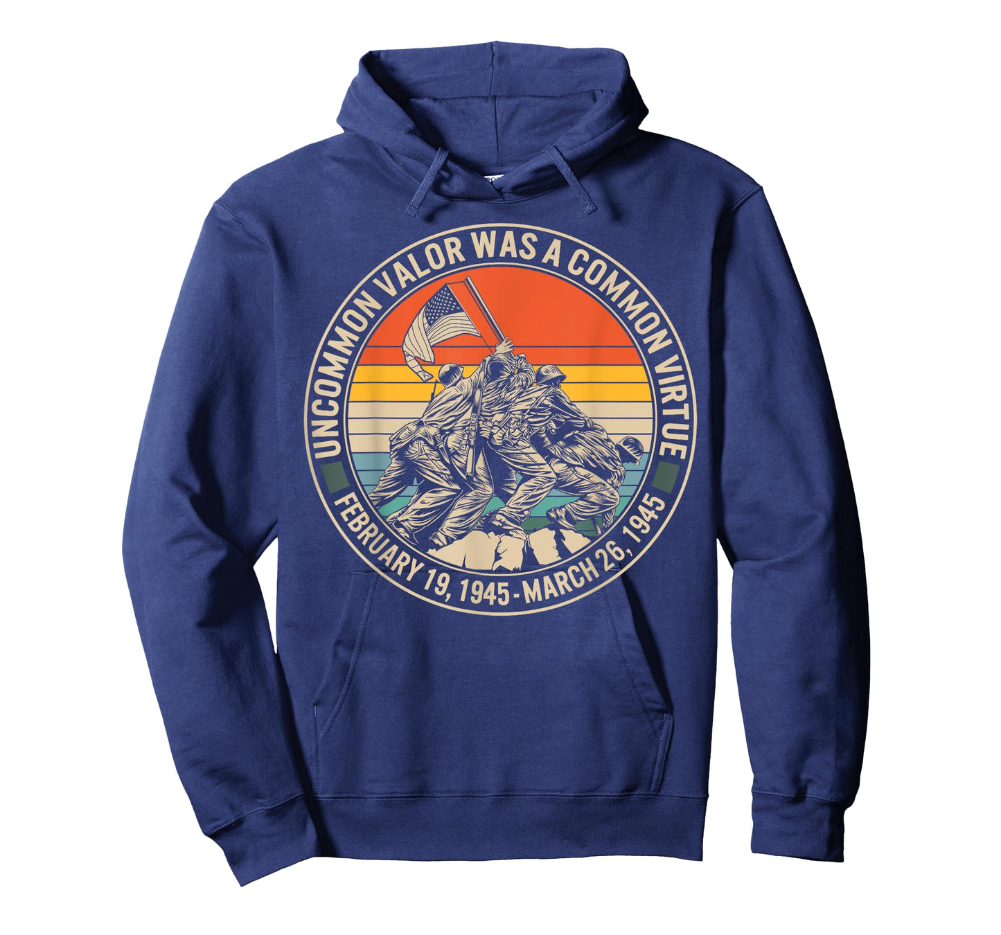 World War Two Uncommon Virtue Flag Raising Iwo Jima Tee 1945 T-Shirt