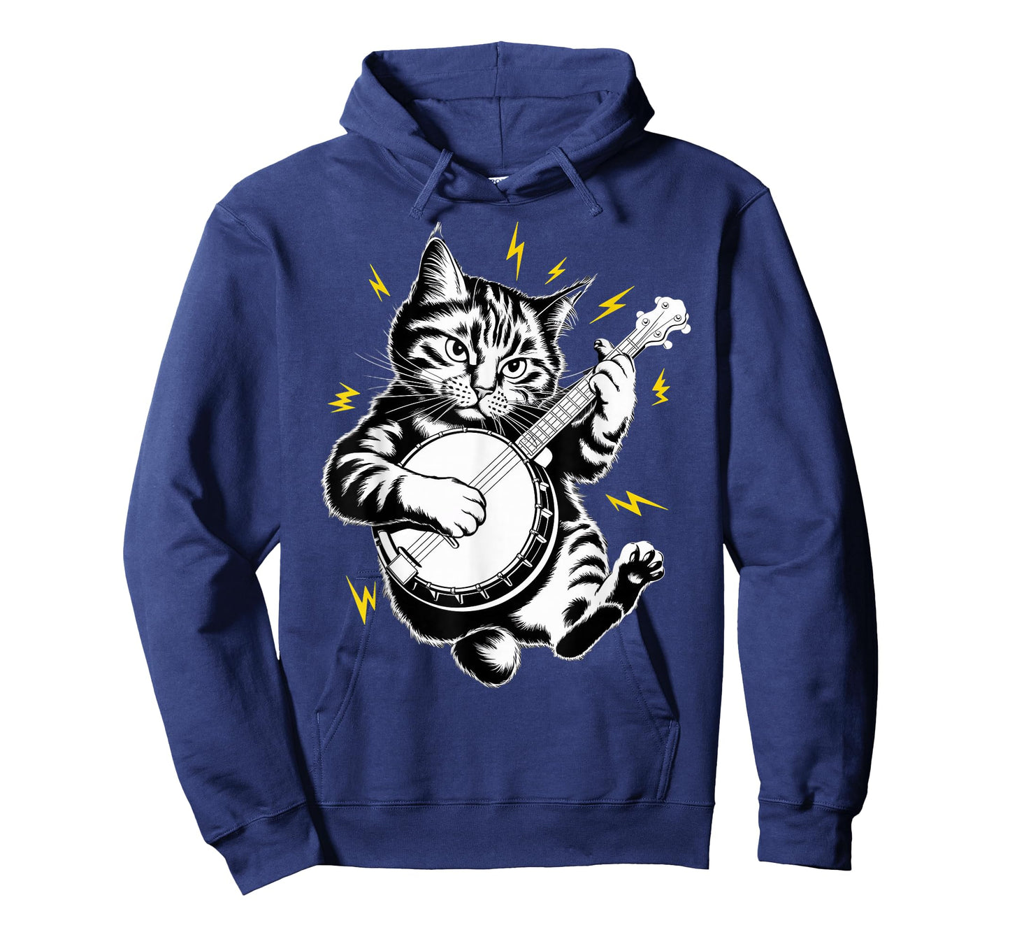 Musik Cat Playing Banjo instrument on Cat Banjoist T-Shirt