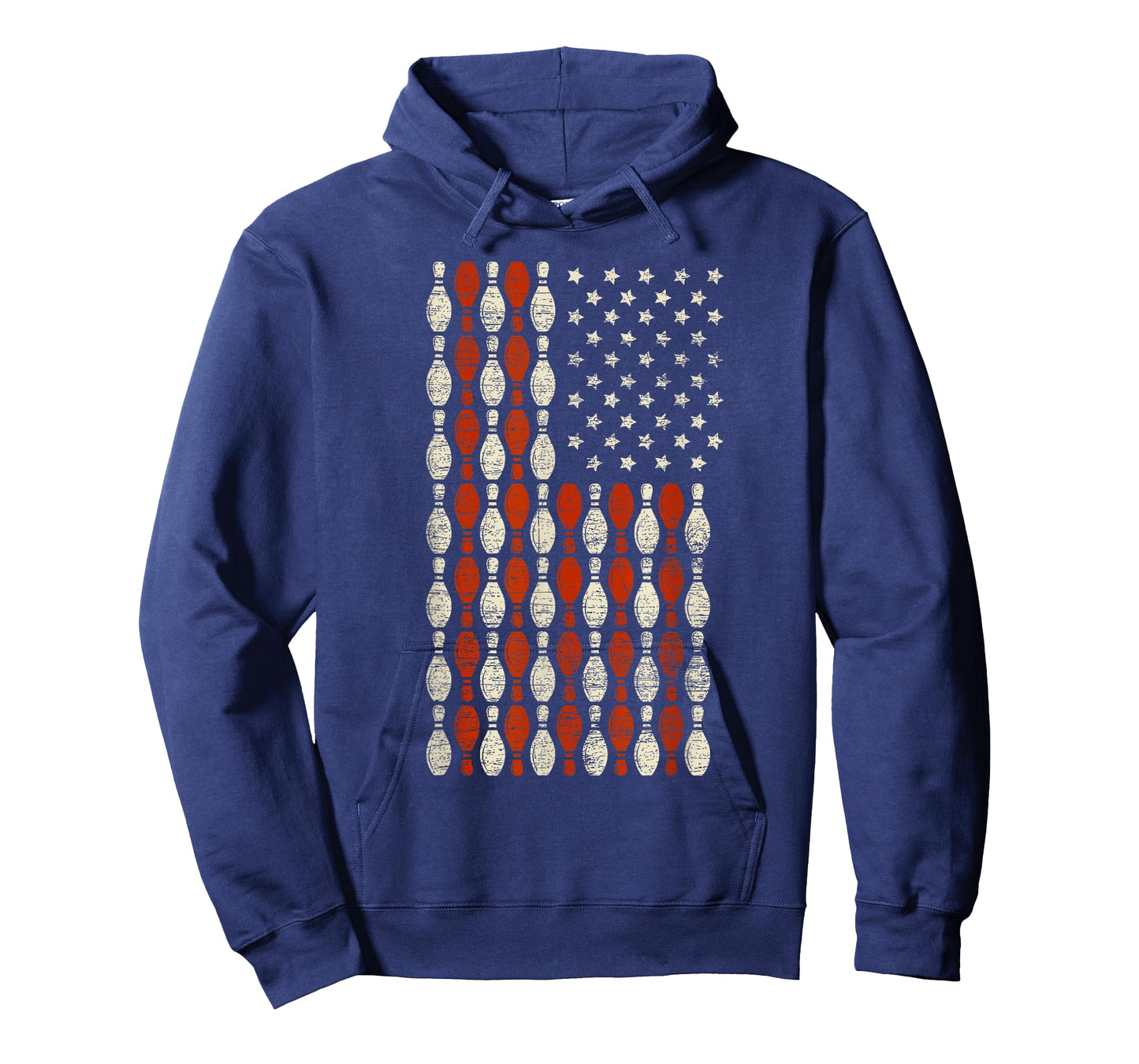 USA Flag Bowling Pin Bowler Gift Bowling T-Shirt