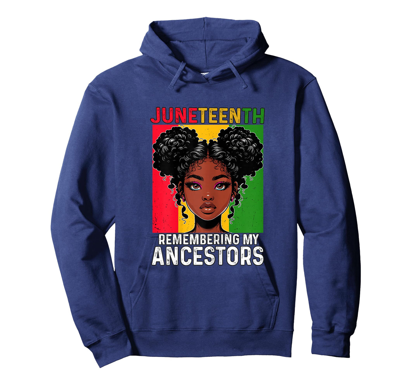 Juneteenth Black Pride Woman Remembering My Ancestors Girl T-Shirt