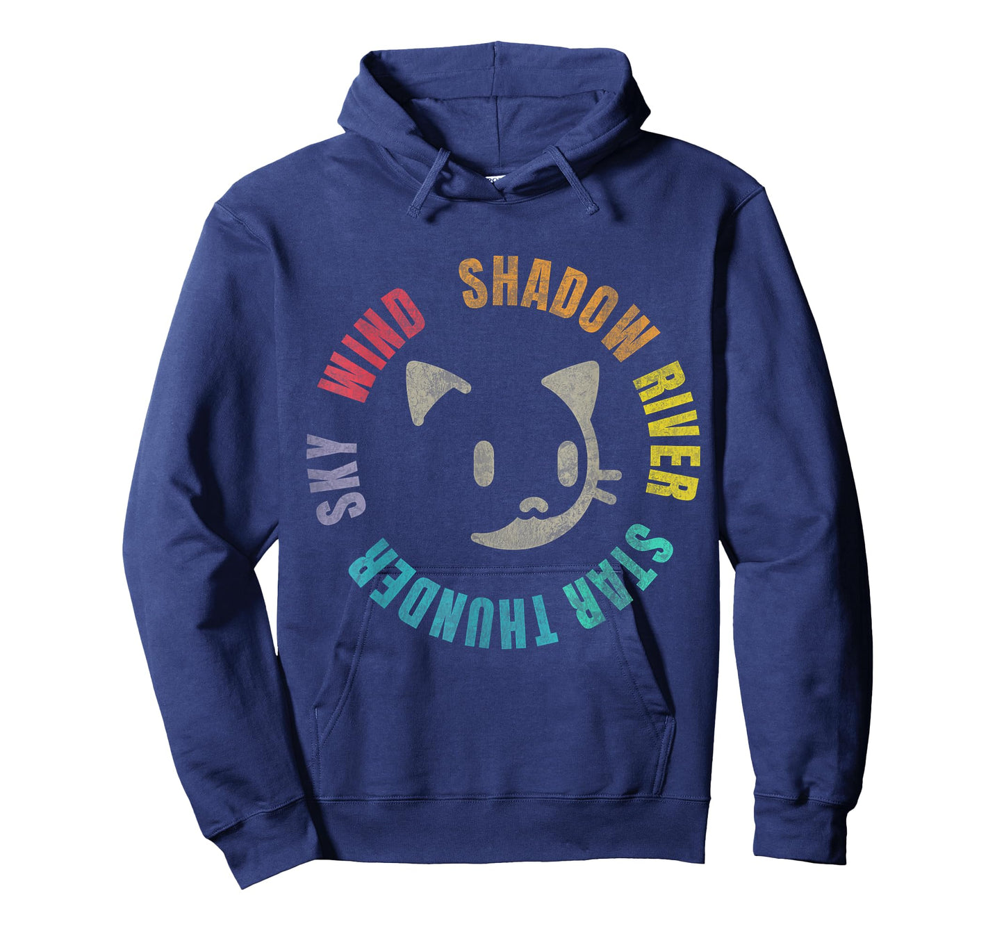 Funny Wind Shadow River Star Thunder Sky Cat Feline 2024 T-Shirt