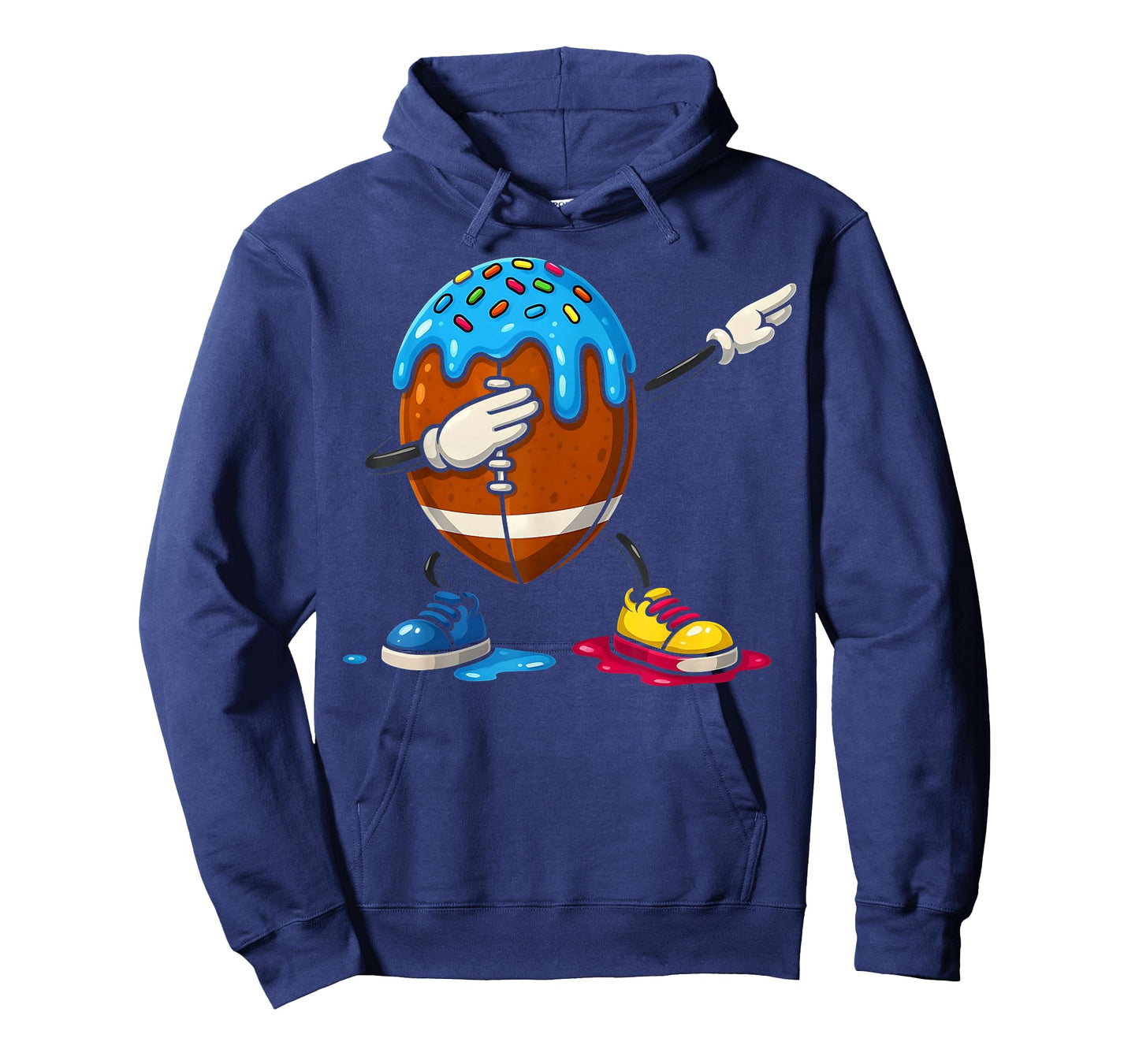 Dabbing American Football Ice Cream Drip Boys Football Lover T-Shirt