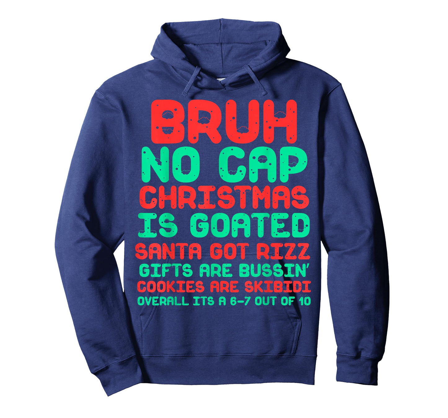 Funny Middle School Generation Alpha Gen A Slang Christmas T-Shirt