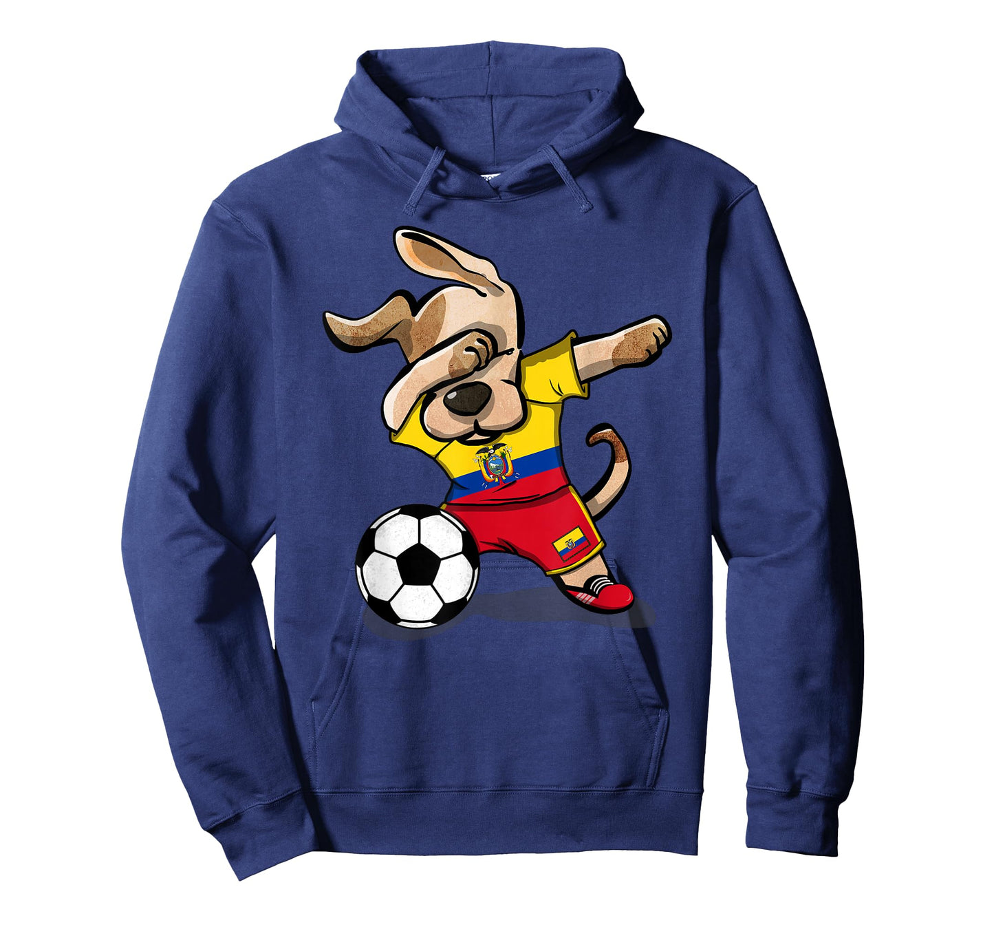 Dabbing Dog Ecuador Soccer Fans Jersey Ecuadorian Football T-Shirt