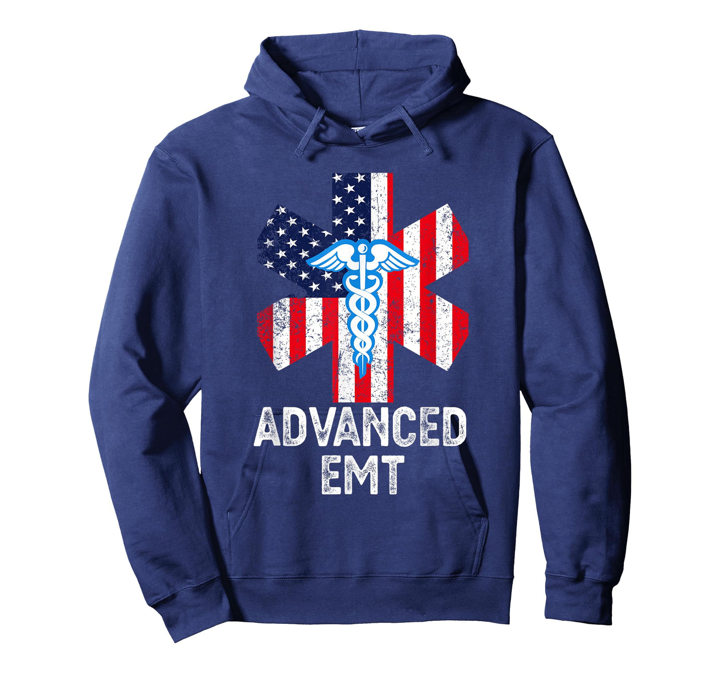 American Flag USA Advanced EMT AEMT Medical Technician Women Men T-Shirt