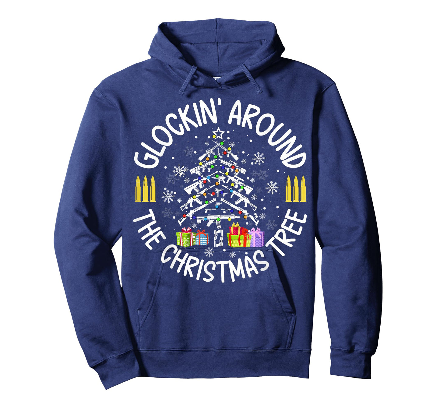 Glockin' Around the Christmas Tree Funny Gun Lover Novelty T-Shirt