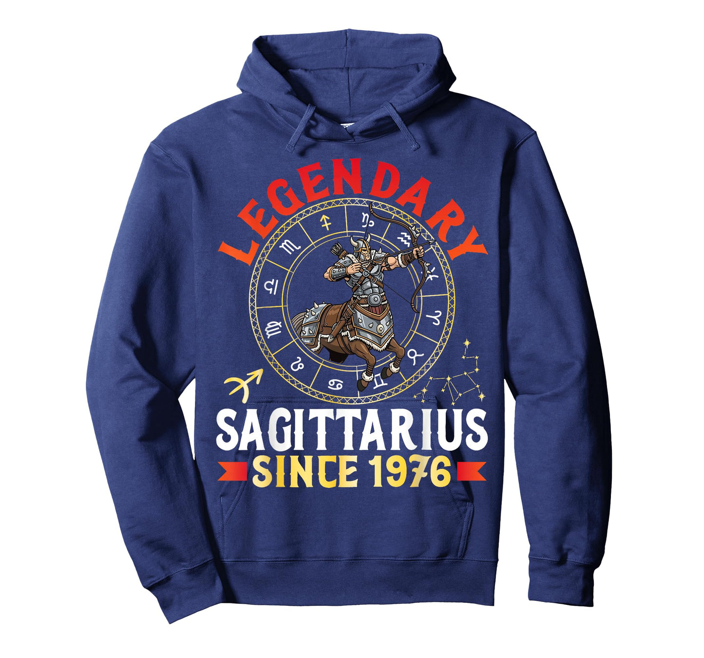 Legendary Sagittarius Since 1976 Happy Birthday 49 Years Old T-Shirt