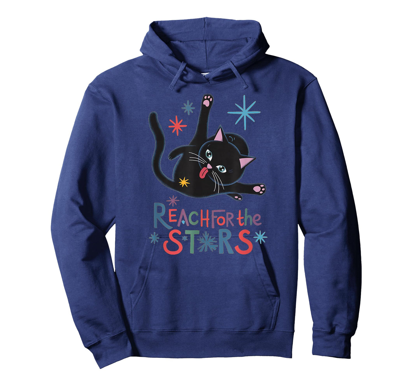 Reach For The Stars - Funny Cute Cat Licking Butt T-Shirt
