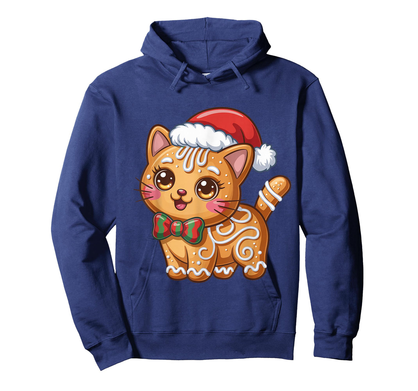 Gingerbread Cat Christmas Cat Lover Xmas T-Shirt