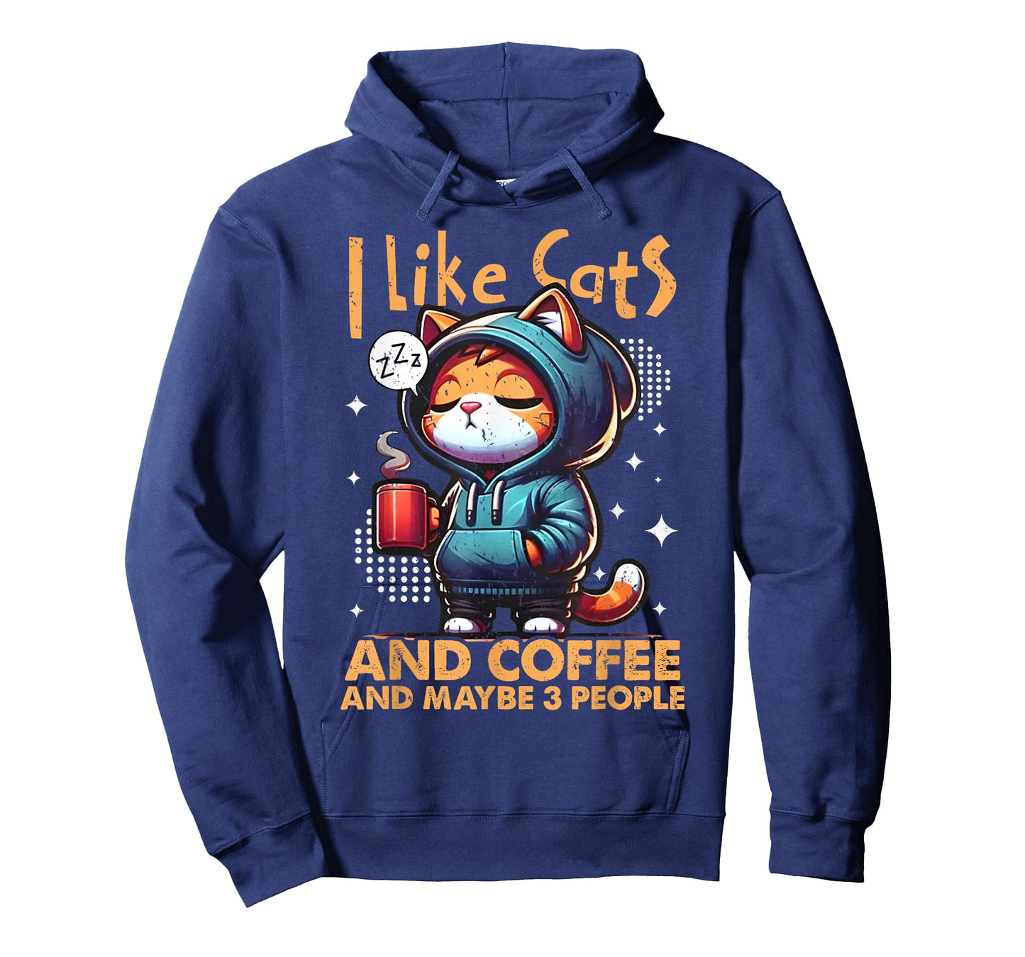 I Like Cats & Coffee And Maybe 3 People Cat Pet Lover Quotes Men Women T-Shirt
