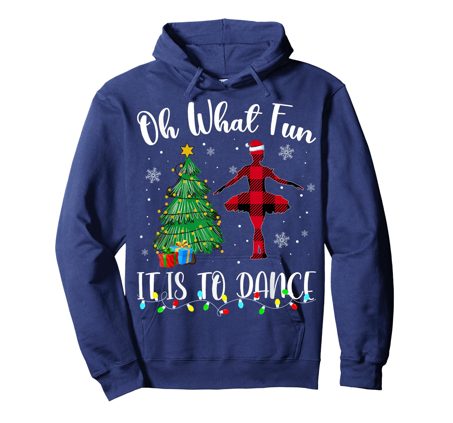Oh What Fun It Is To Dance Plaid Christmas Dancing T-Shirt