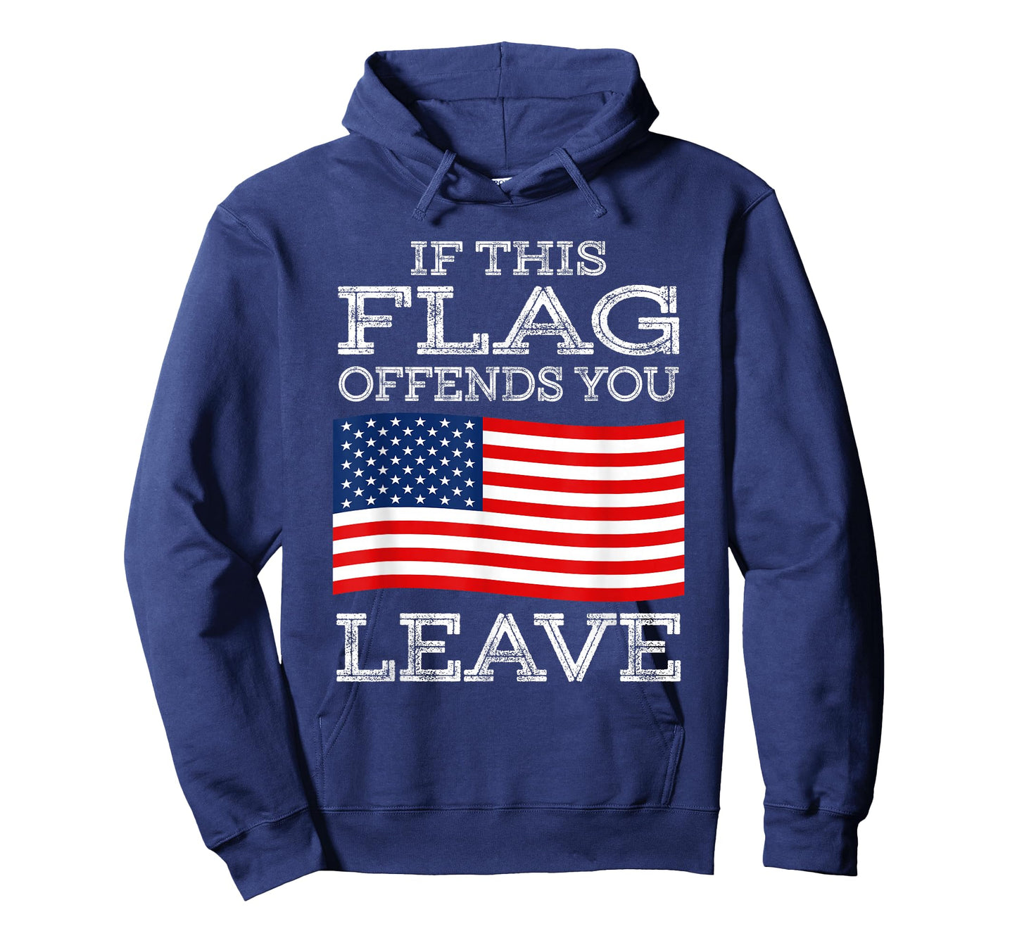 If This Flag Offends You Leave T-Shirt - Proud USA Veteran T-Shirt