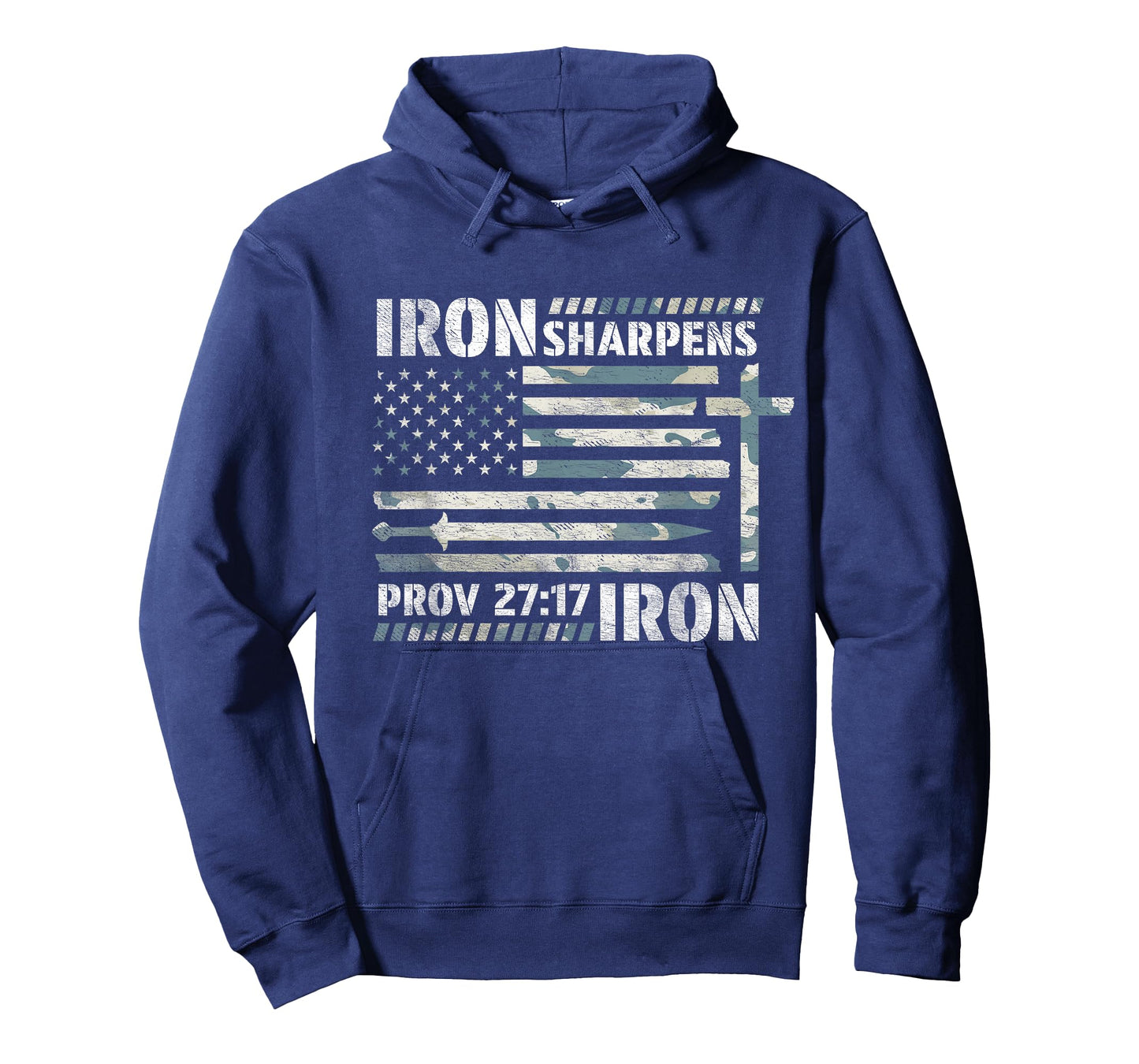 Iron Sharpens Iron Proverbs Bible Verse Christian T-Shirt