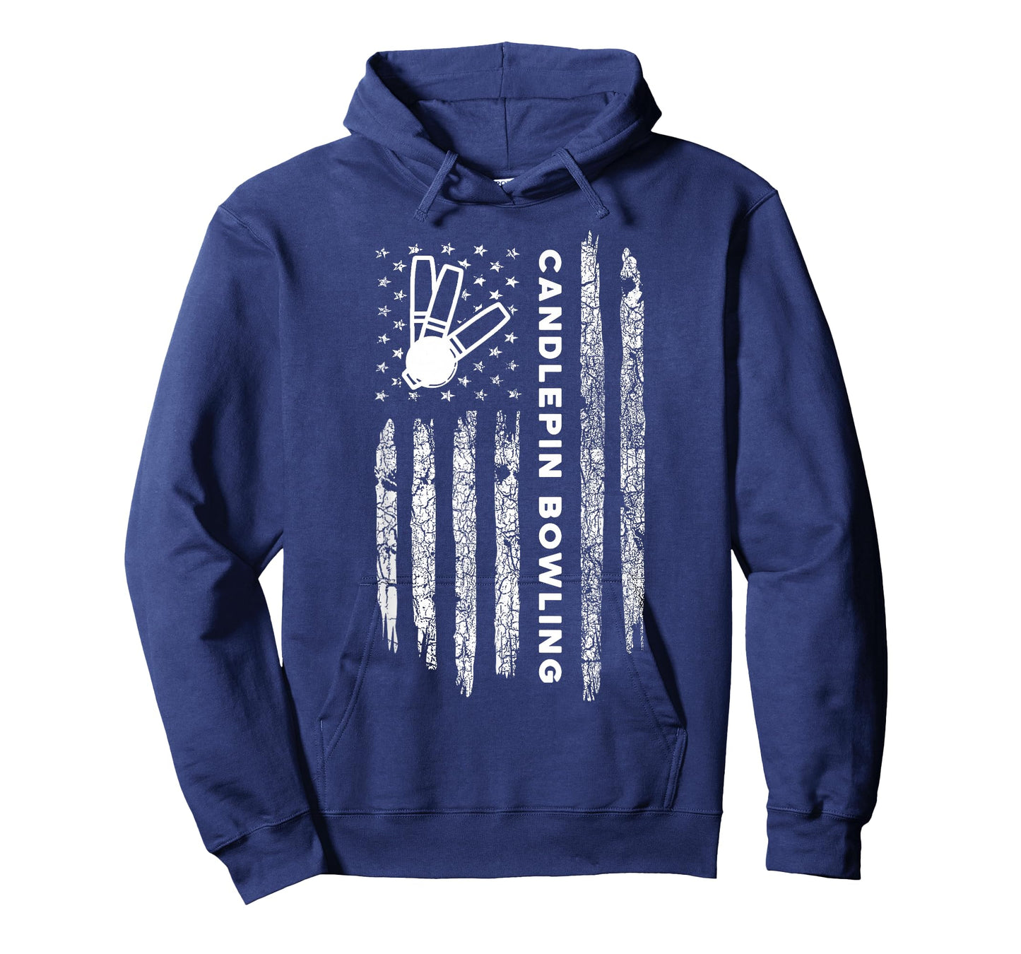 American Flag Candlepin Bowling - Vintage Candlepin Bowling T-Shirt