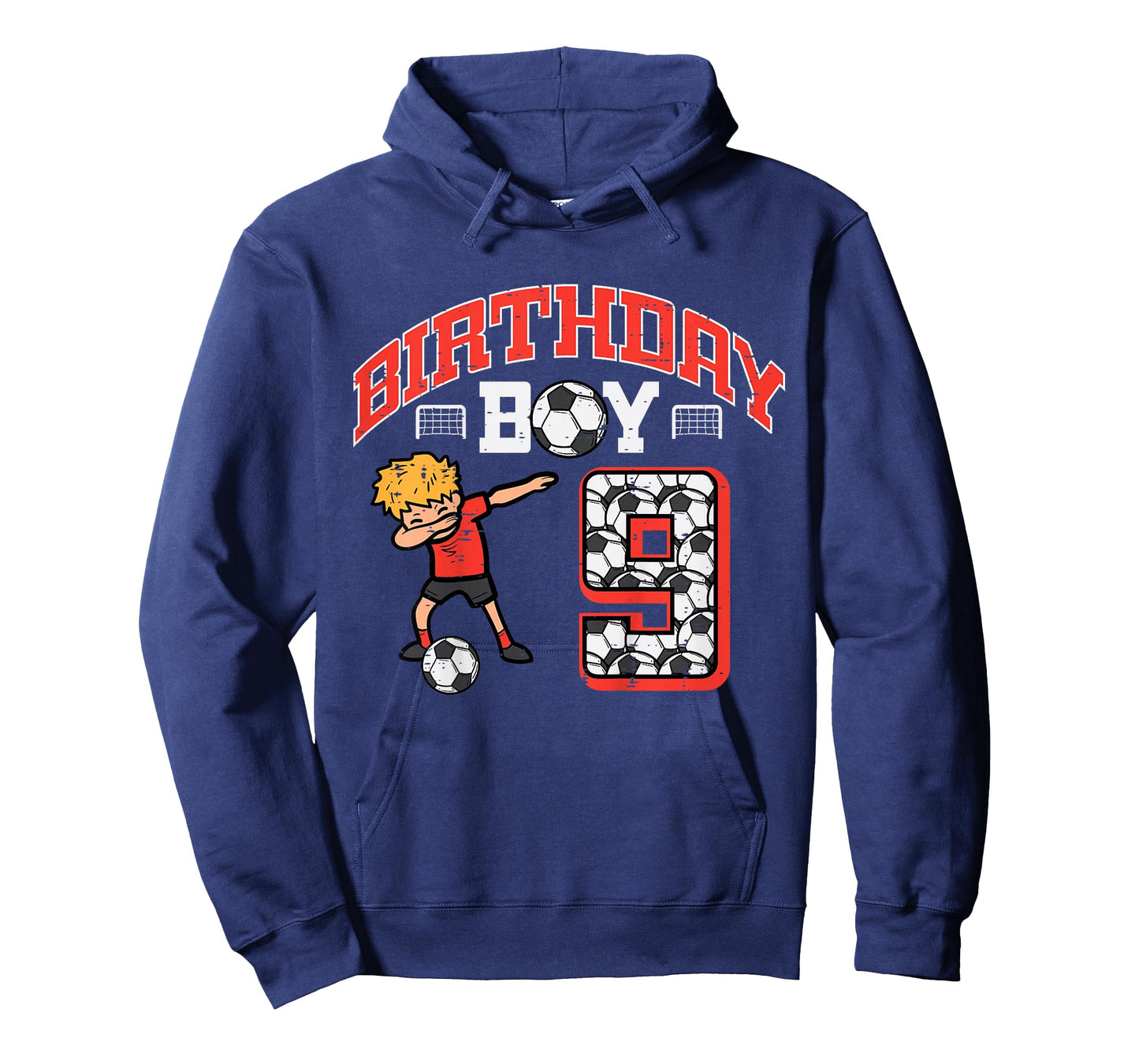 Kids Birthday Boy 9 Soccer Dab 9th Nine Year Old Bday Sports Boys T-Shirt