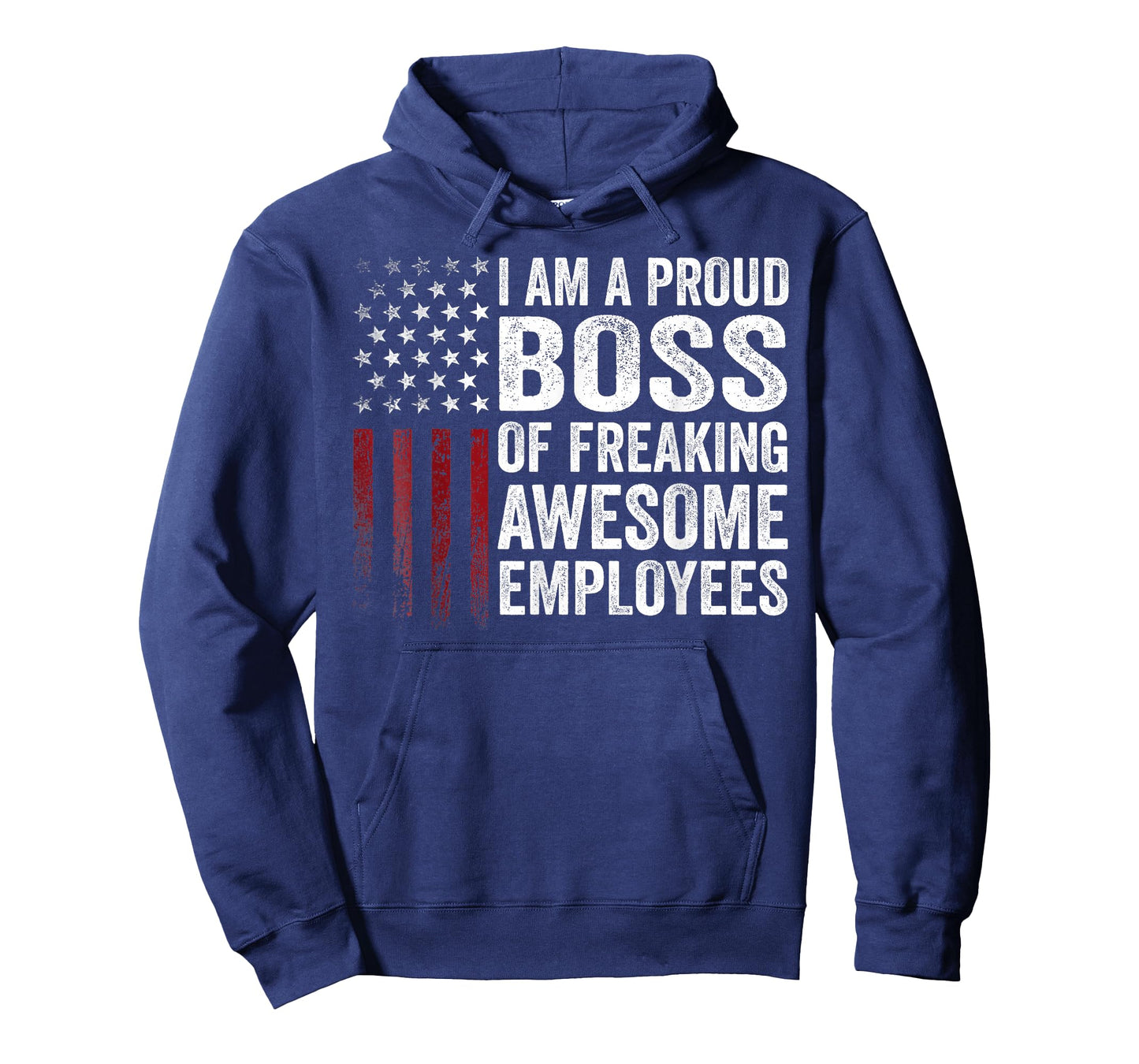 American Flag I'm A Proud Boss Of Freaking Awesome Employees T-Shirt