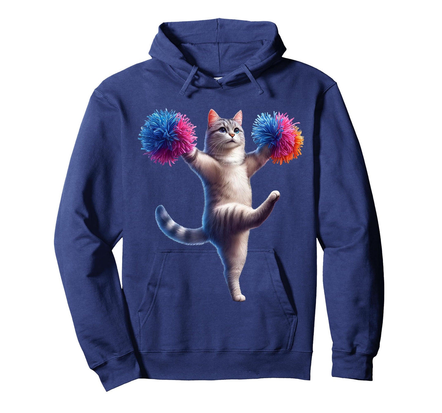 Cat Cheerleading Cheerleader Kitten Lover T-Shirt