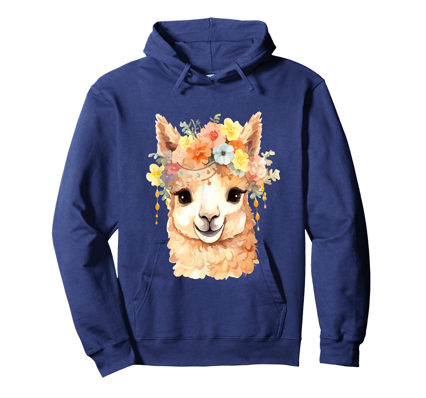 Alpaca with flowers, cute alpaca and llama T-Shirt