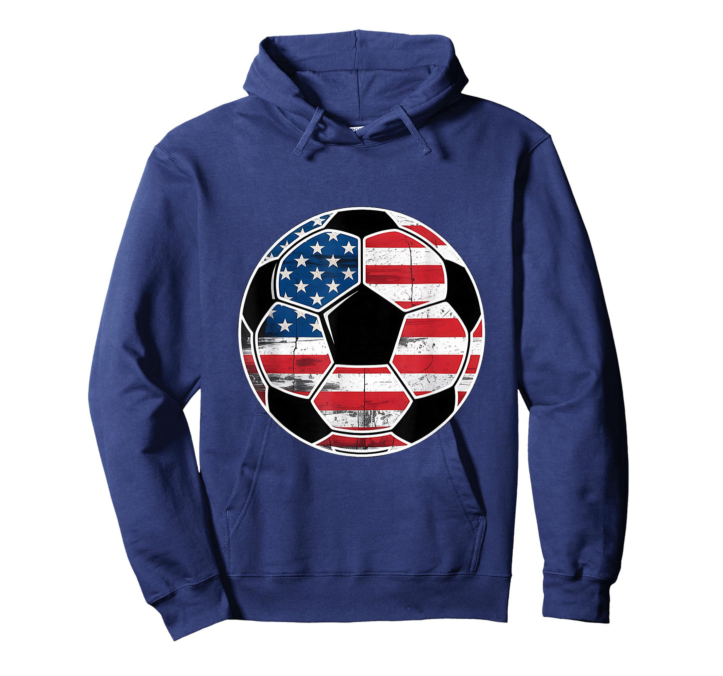 American Flag on Soccer Ball Boys Men Soccer Ball Flag T-Shirt