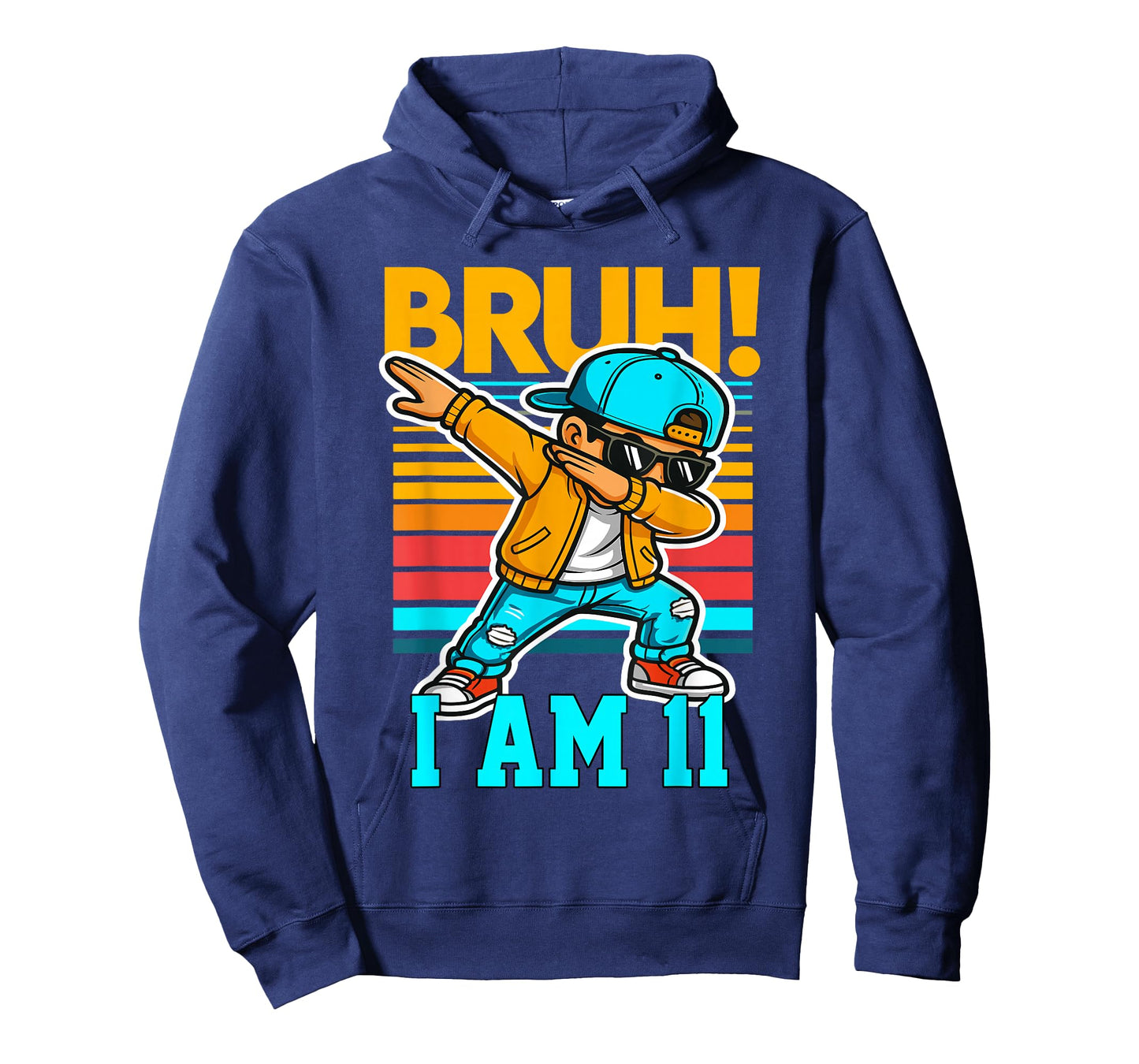 11 Year Old Birthday Boy Dabbing Bruh It's My 11th Birthday T-Shirt