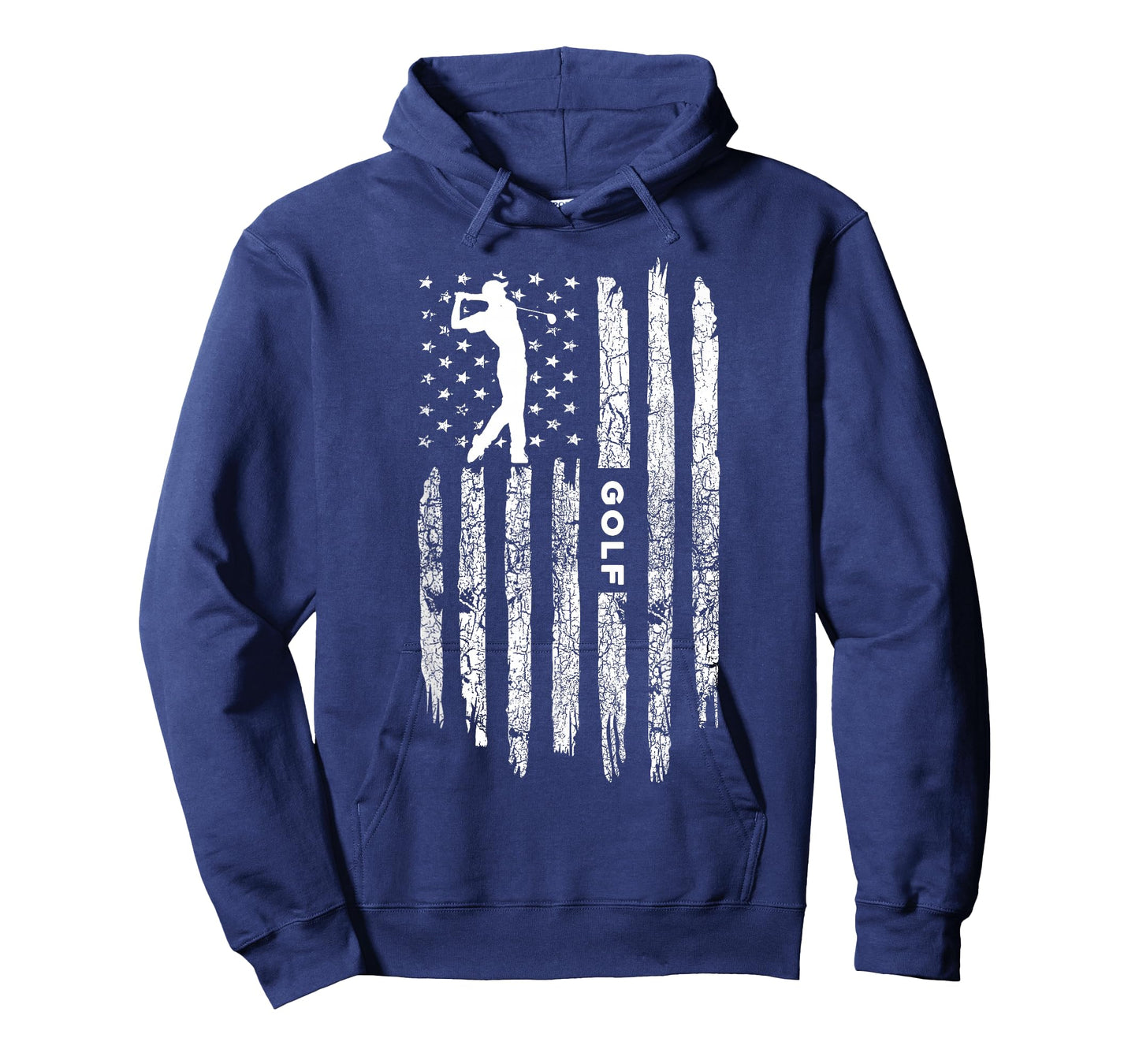 American Flag Golf Clothing - Golfer Vintage Golf T-Shirt Small