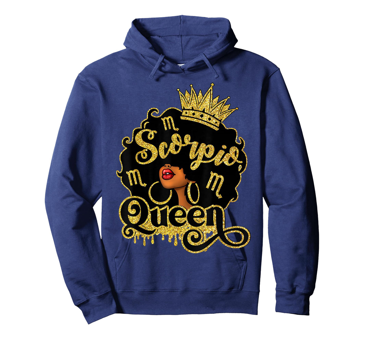 Scorpio Queen Black Women Zodiac Birthday Afro Queen T-Shirt