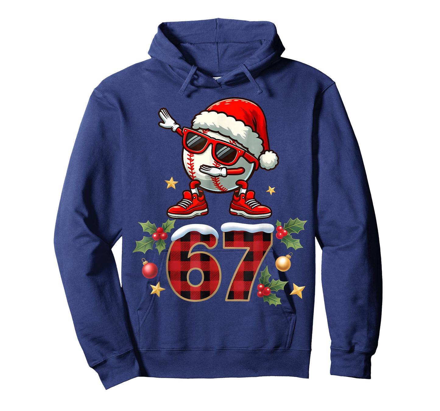 67 Six Seven Meme Christmas Baseball Dabbing Men Boy Kids T-Shirt