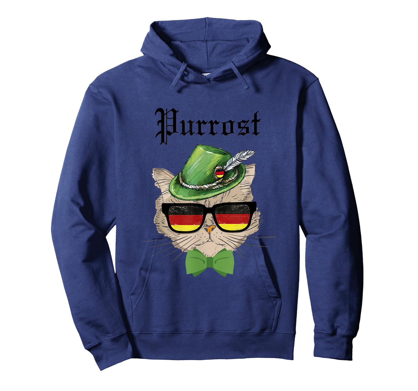 Purrost cat Bavarian Alpine Hat Funny German Oktoberfest T-Shirt