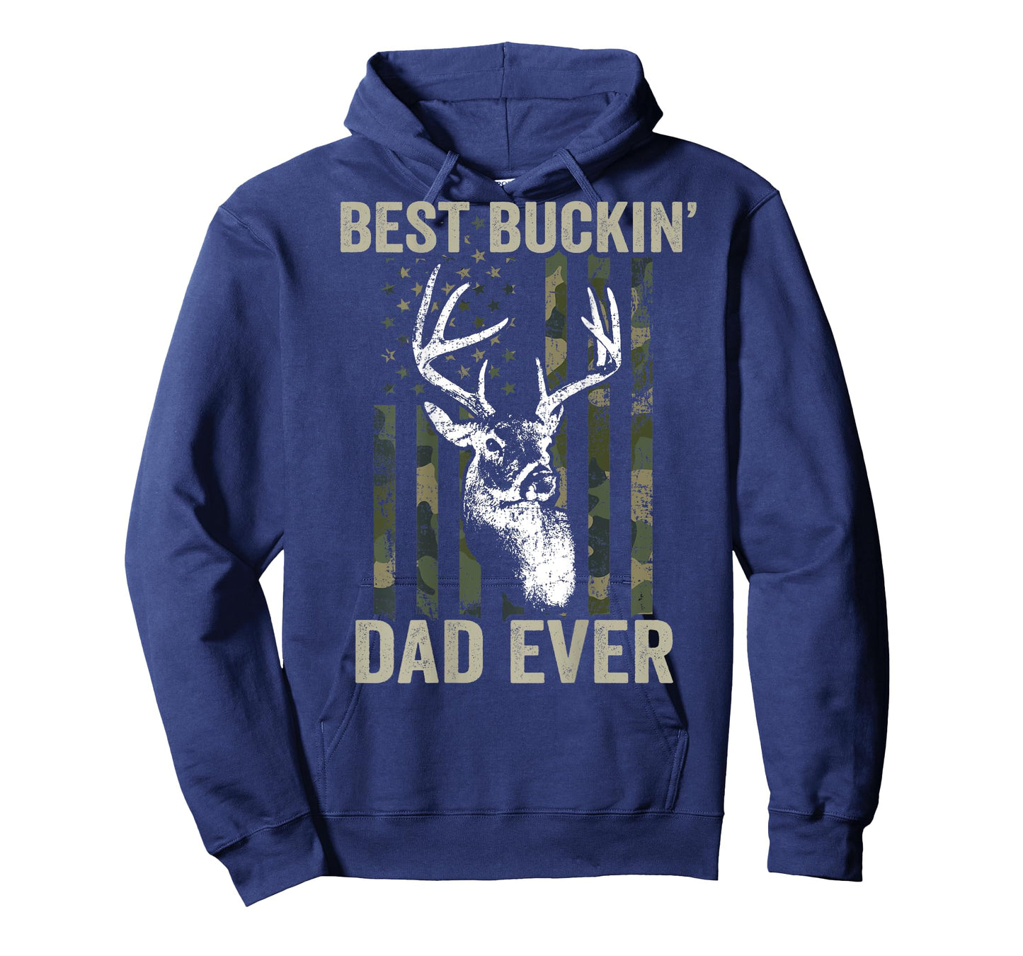 Best Buckin Dad Ever - Whitetail Buck Deer Hunter - ON BACK T-Shirt