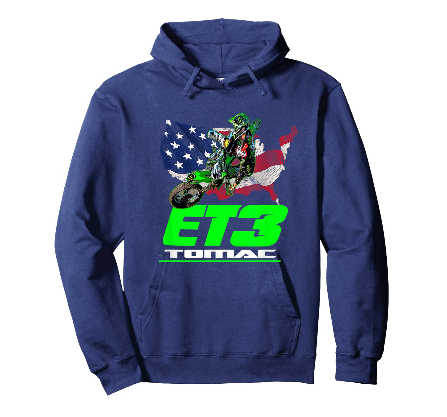 ELI ET3 TOMAC USA FLAG 450SX MOTOCROSS ET1 T-Shirt