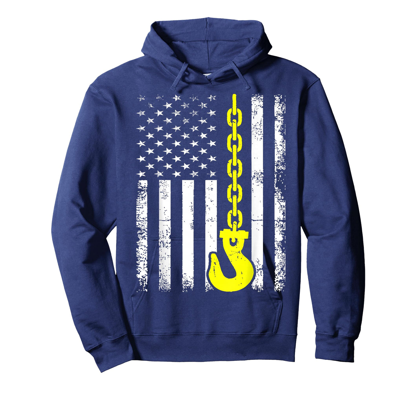 Tow Truck Driver US Flag Wrecker Trucker American Operator T-Shirt