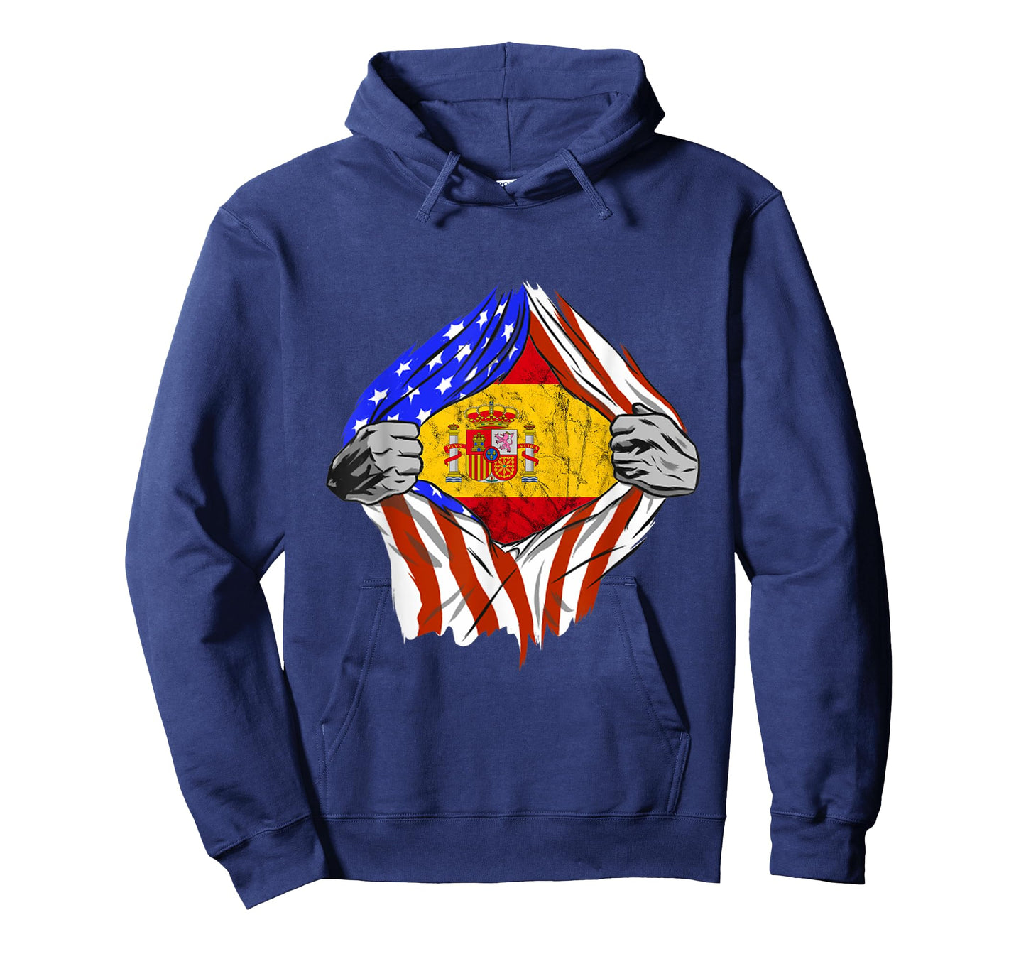 Spain America USA Chest Spanish Flag Espana Spanish Roots T-Shirt