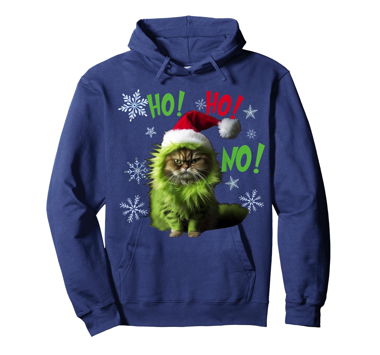Ho Ho No - Funny Bad Cat Christmas T-Shirt