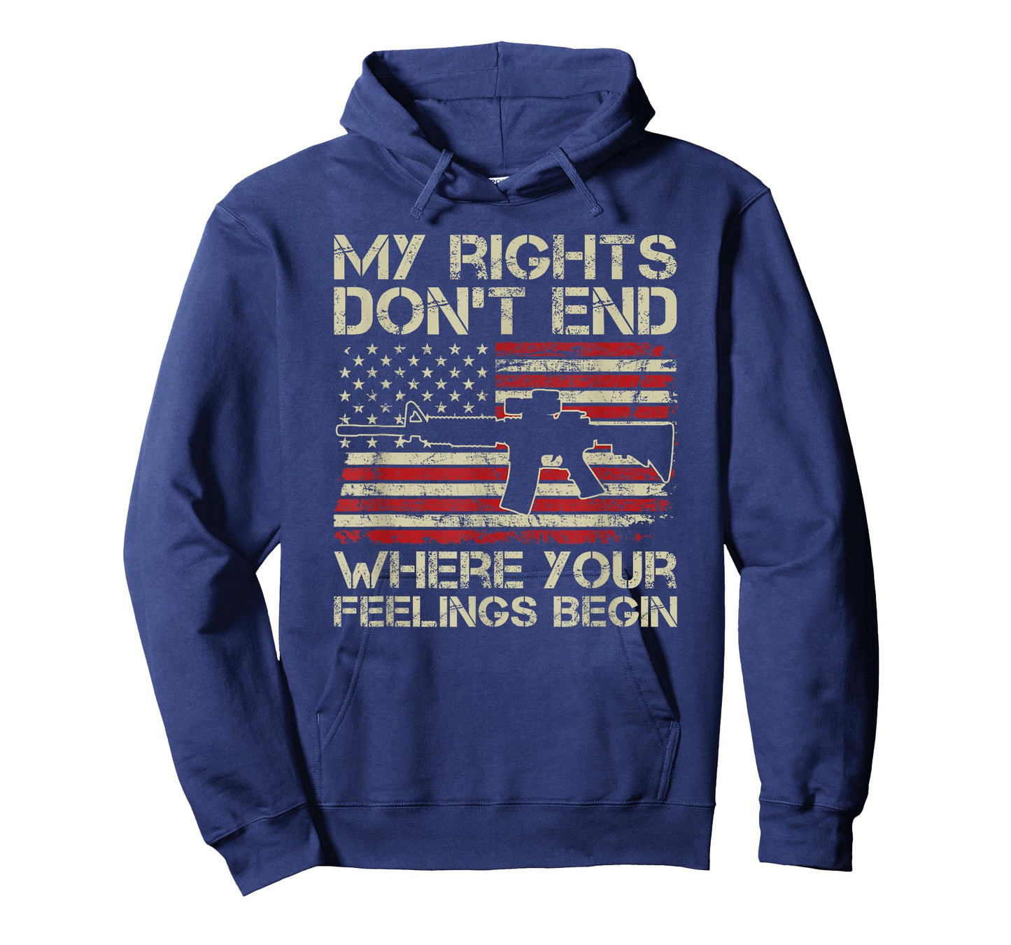 Pro Gun AR15 - My Rights Don't End Where Your Feelings Begin T-Shirt